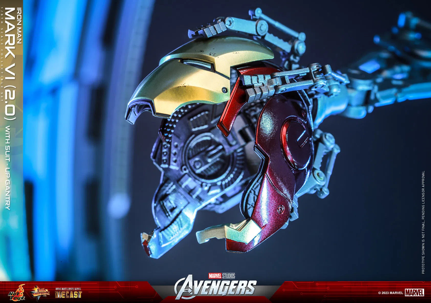 Iron Man: Mark VI (2.0): With Suit Up Gantry: Marvel: MMS688D53 Hot Toys