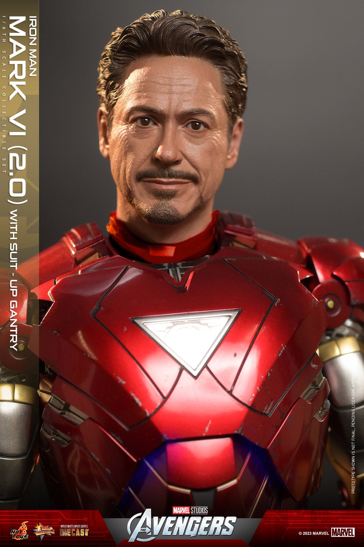 Iron Man: Mark VI (2.0): With Suit Up Gantry: Marvel: MMS688D53 Hot Toys