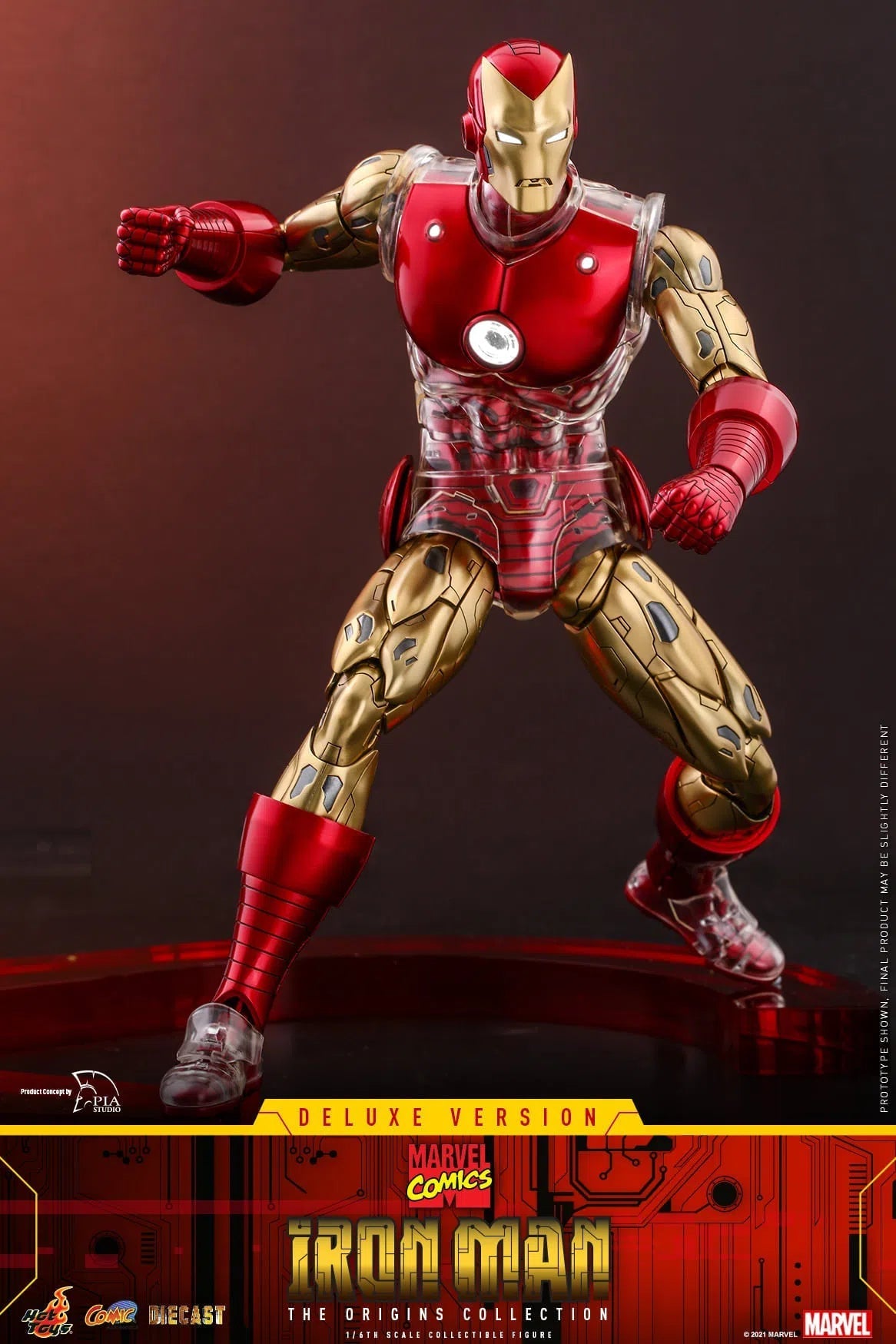 Iron Man: Origins Collection: CMS08 D38: Deluxe Edition: Marvel Hot Toys