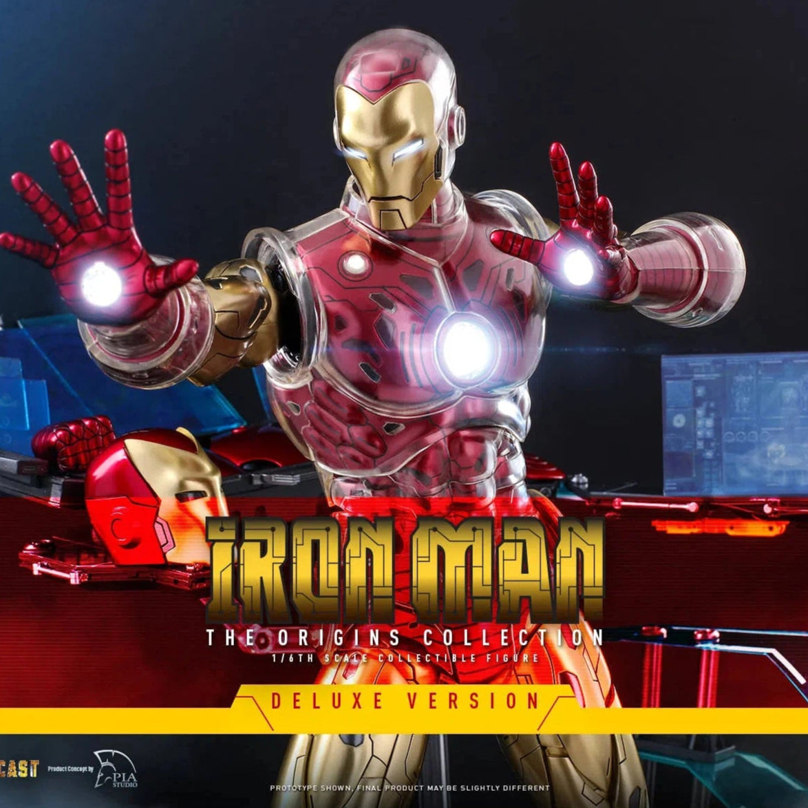 Iron Man: Origins Collection: CMS08 D38: Deluxe Edition: Marvel Hot Toys