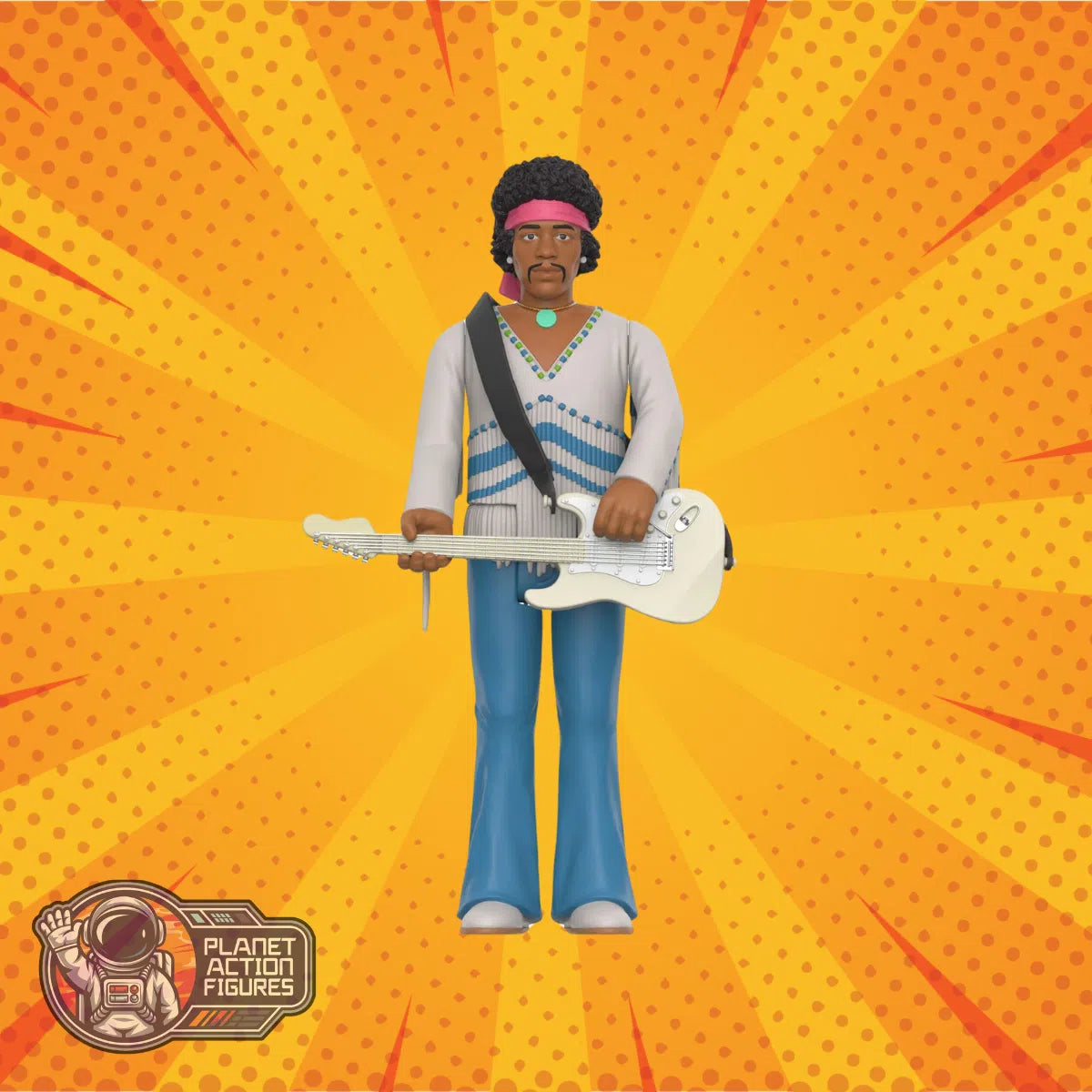 Jimi Hendrix: (Festival): ReAction: Action Figure: Super7 Super7