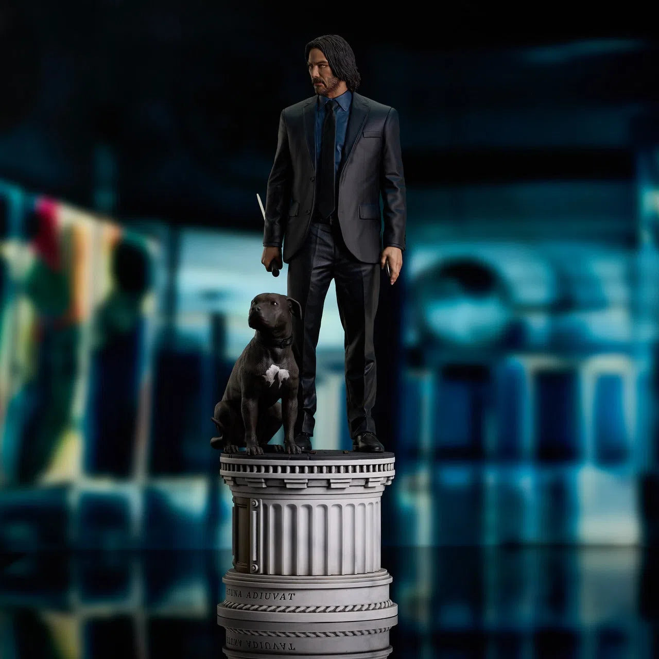 John Wick 3: John Wick & Dog: Milestones Statue: 43cm Diamond Select