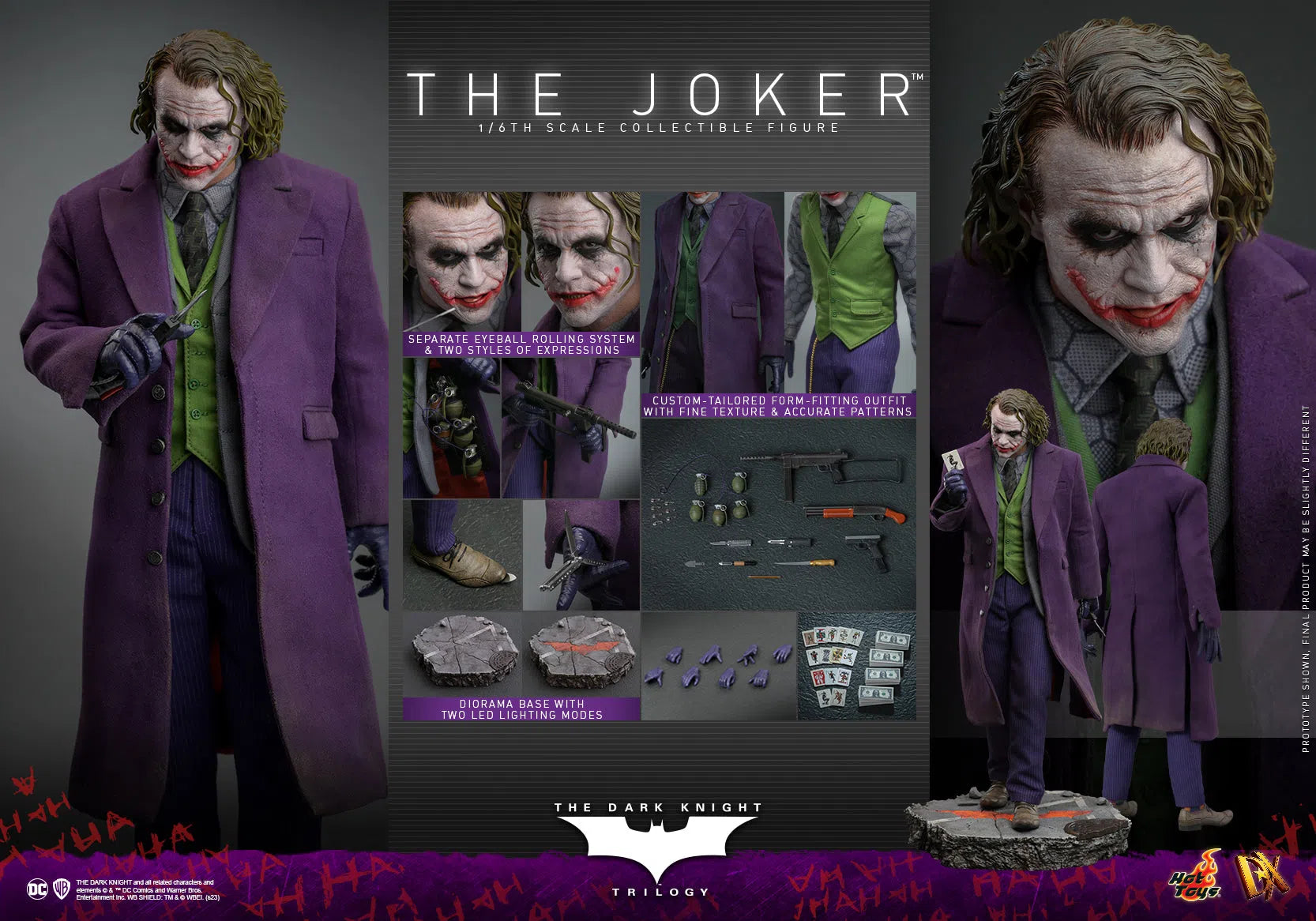 Joker: Batman: The Dark Knight: DX32 Hot Toys