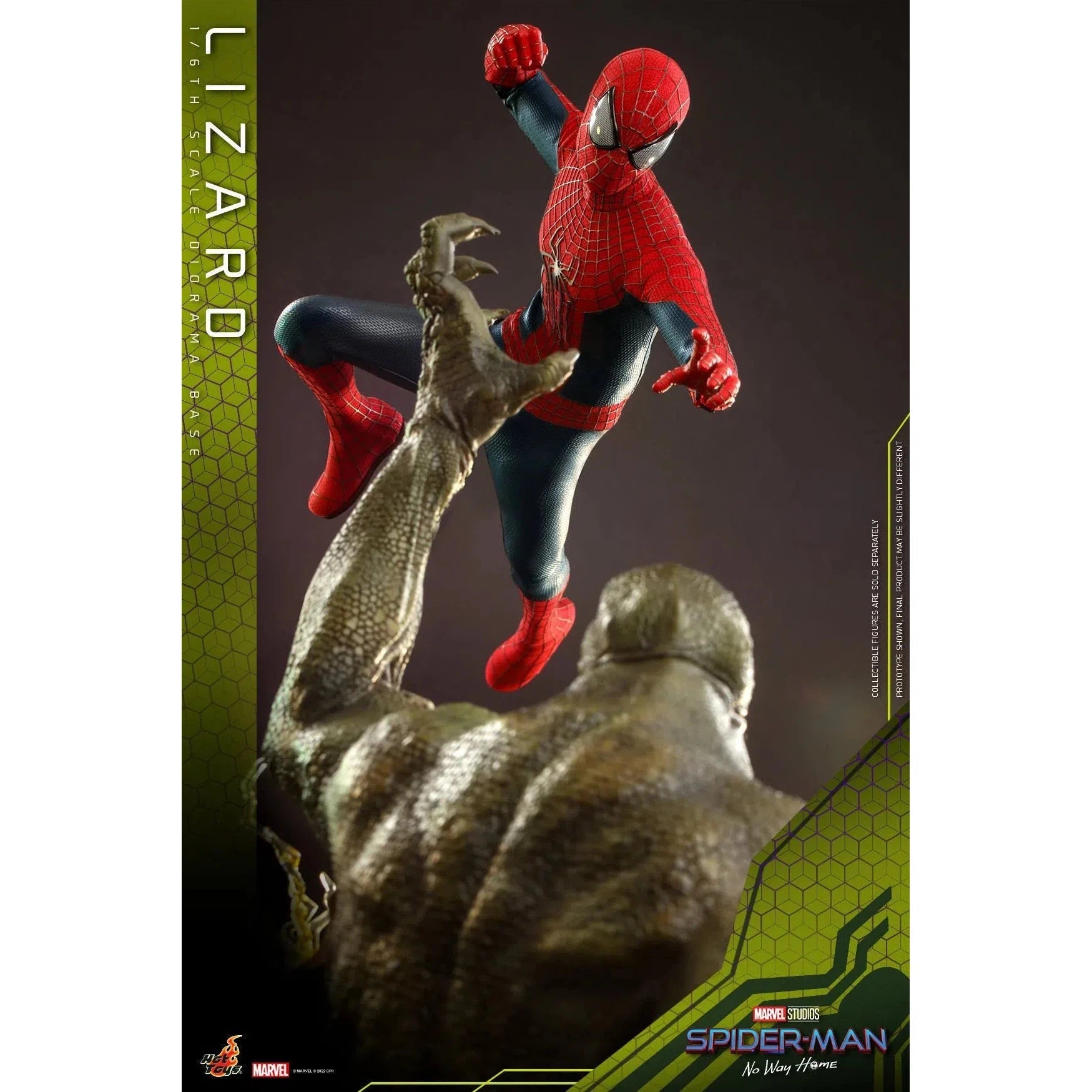 Lizard Diorama Base: Spider-Man: No Way Home: Marvel Hot Toys