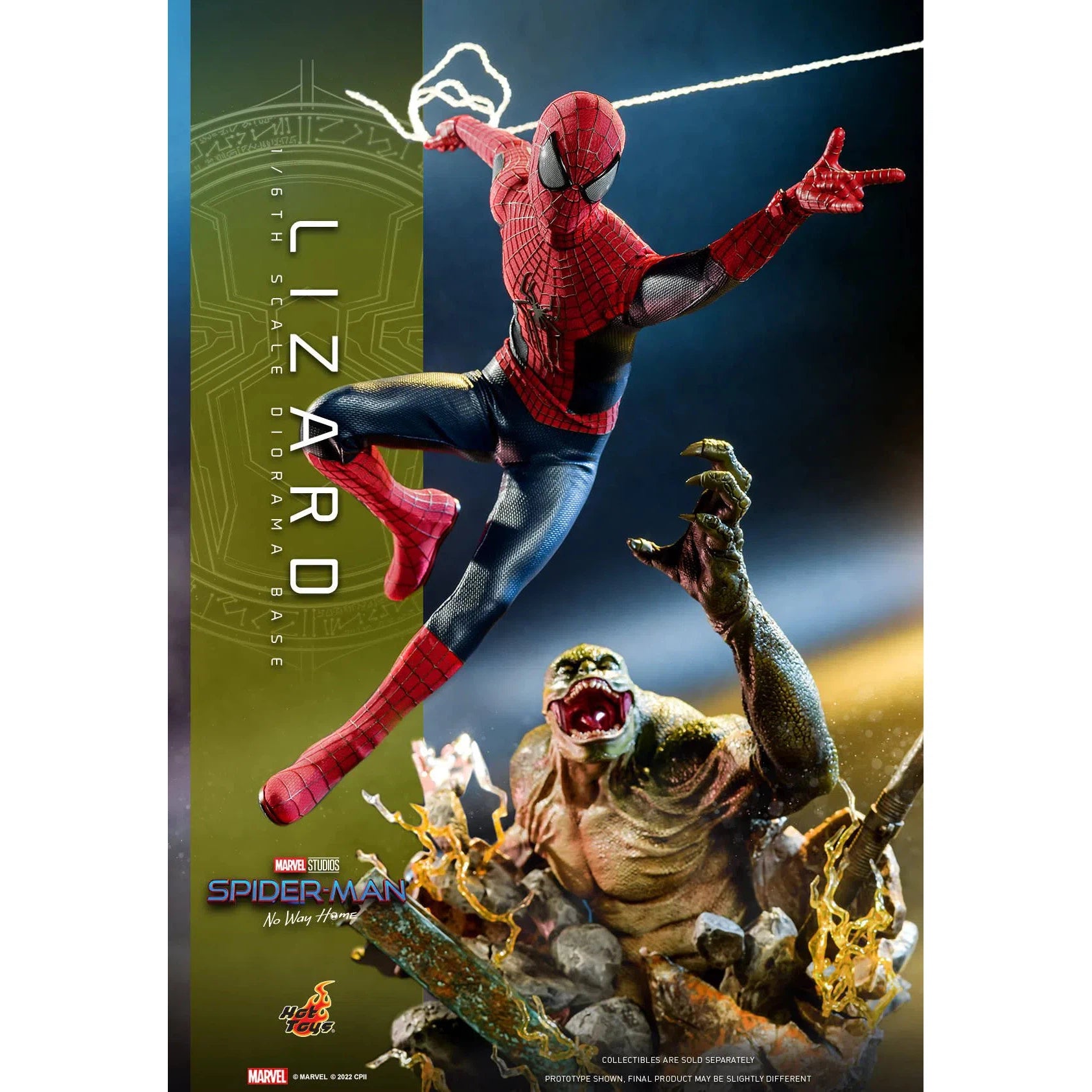 Lizard Diorama Base: Spider-Man: No Way Home: Marvel Hot Toys