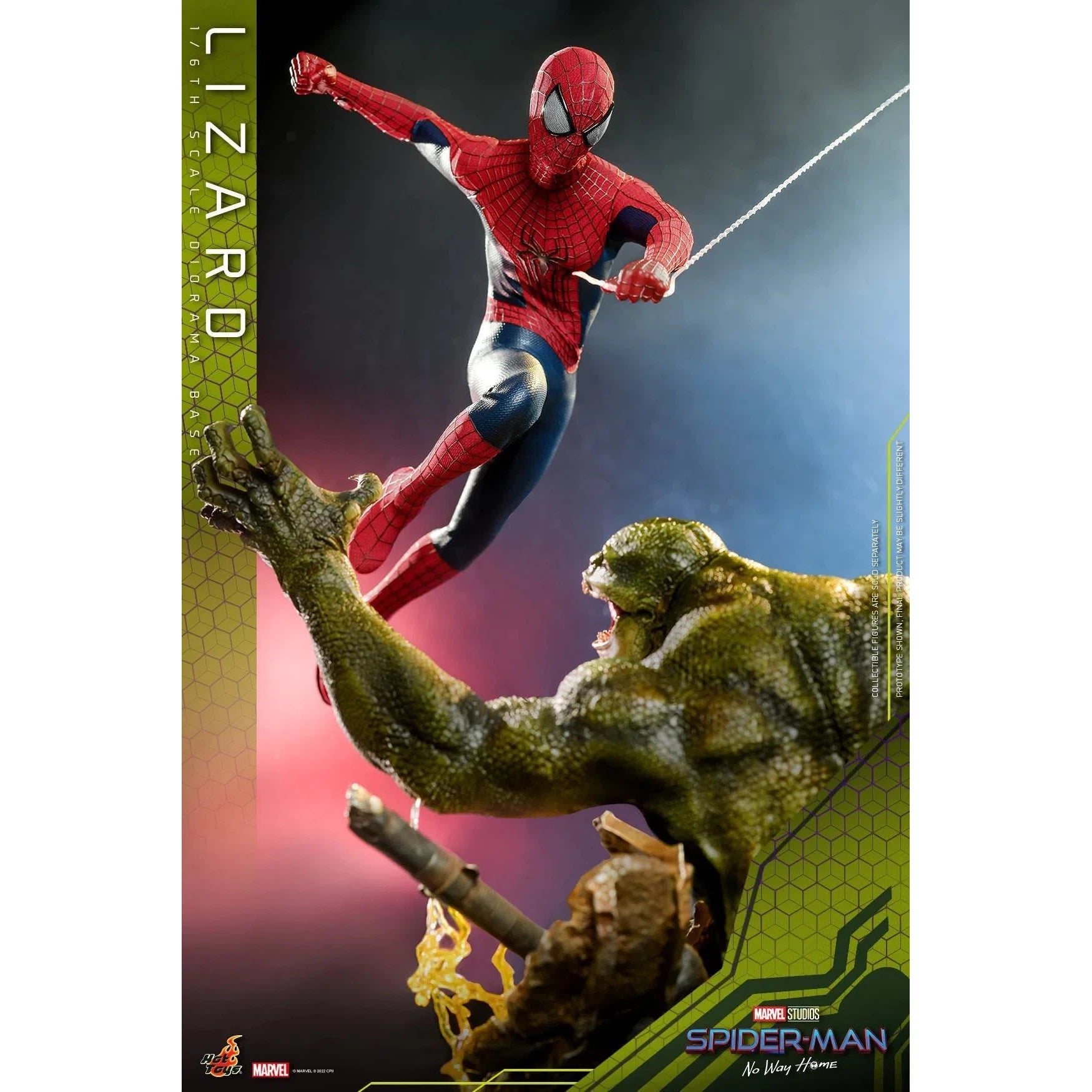 Lizard Diorama Base: Spider-Man: No Way Home: Marvel Hot Toys