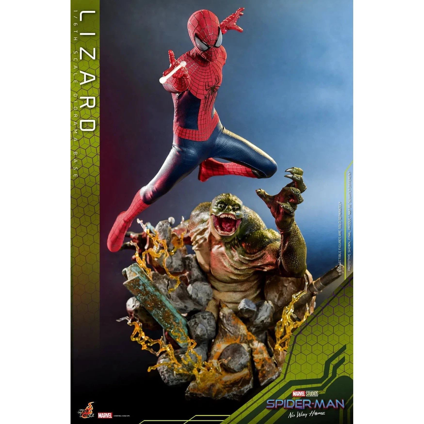 Lizard Diorama Base: Spider-Man: No Way Home: Marvel Hot Toys