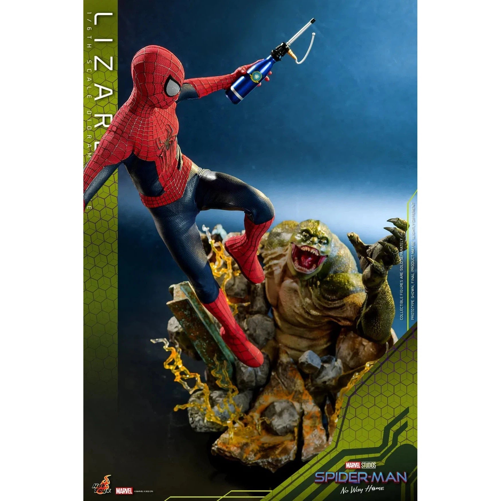 Lizard Diorama Base: Spider-Man: No Way Home: Marvel Hot Toys