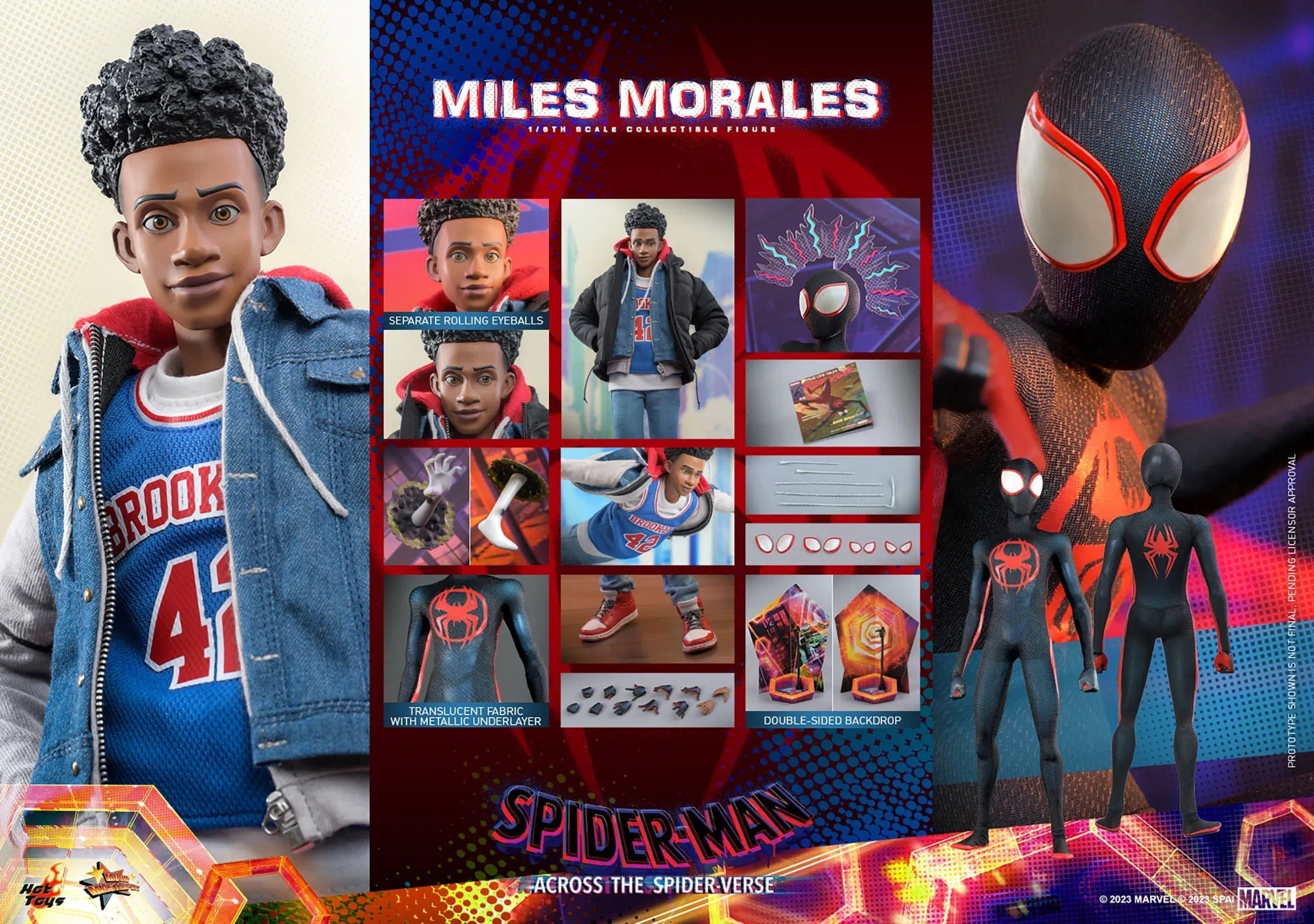 Miles Morales: Spider-Man: Across The Spider-Verse: Marvel Hot Toys