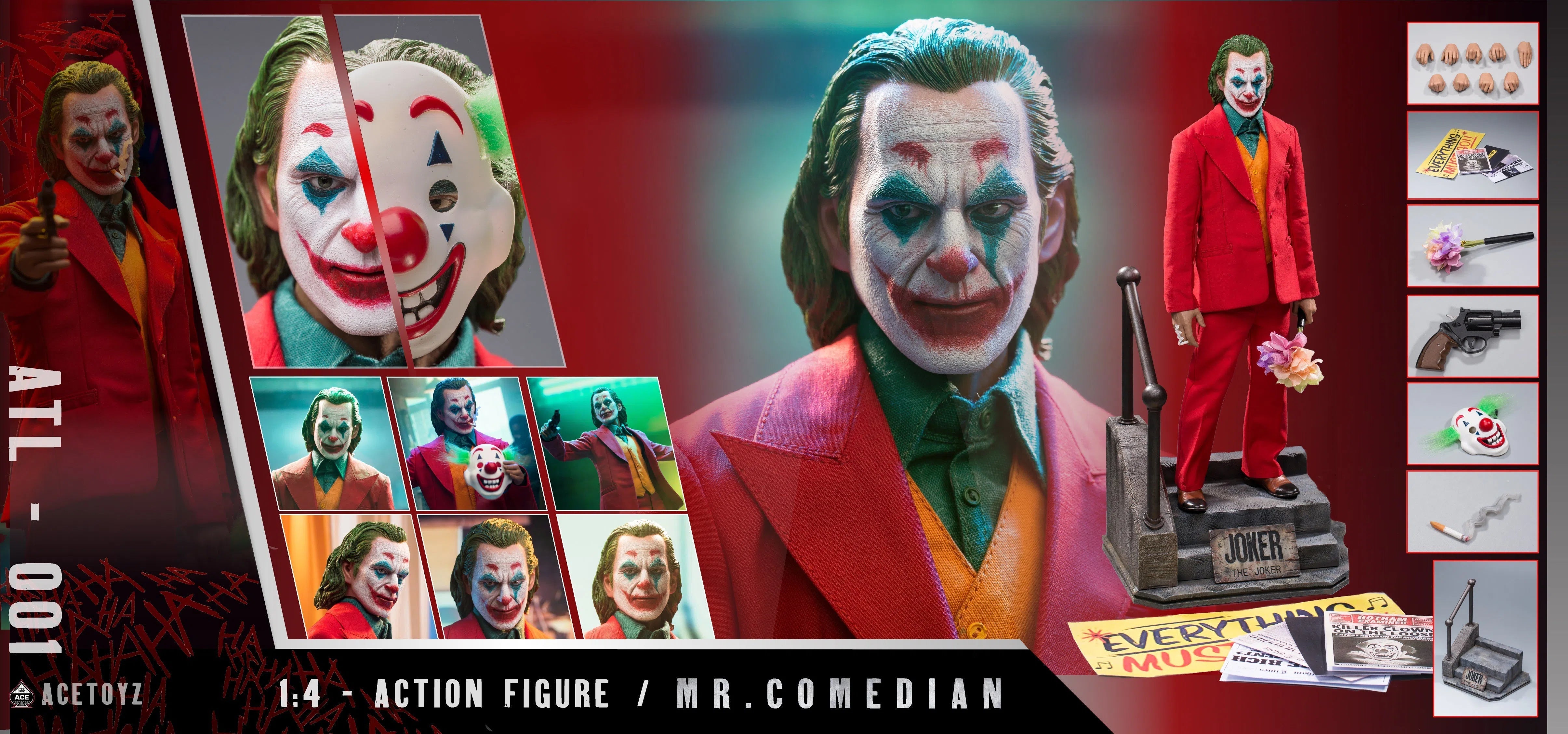 Mr Comedian: Atl001: Ace Toyz: Quarter Scale Figure Ace Toyz