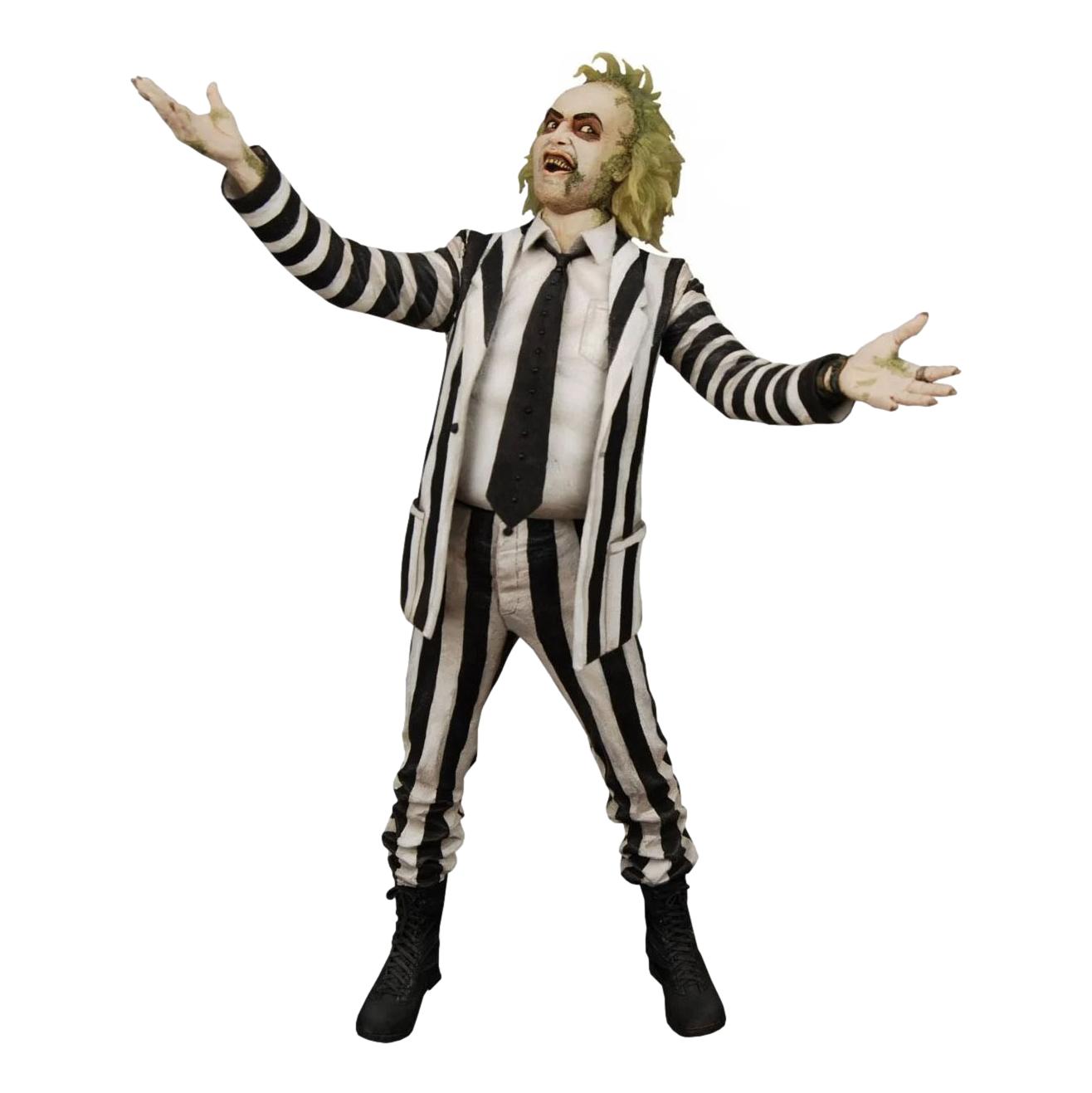 Beetlejuice (1998): Striped Suit Beetlejuice: 1/4 Scale Figure With Sound