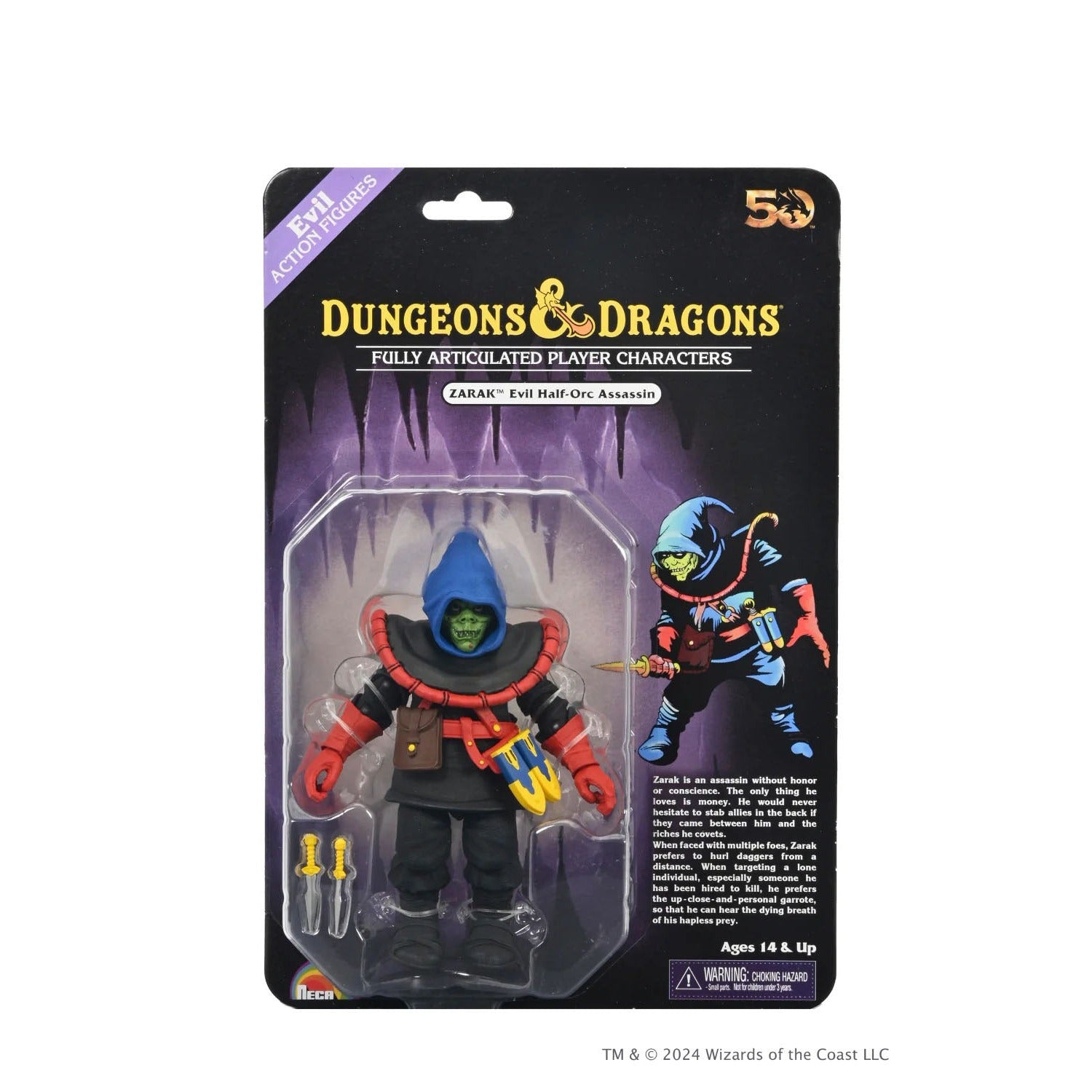 Dungeons & Dragons: 50th Anniversary: Zarak: 7 Inch Action Figure: Neca