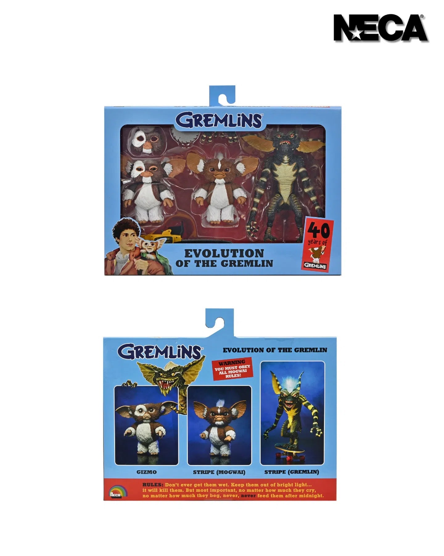 Gremlins: Evolution of the Gremlin: 40th Anniversary Box Set: 7" Action Figure Set