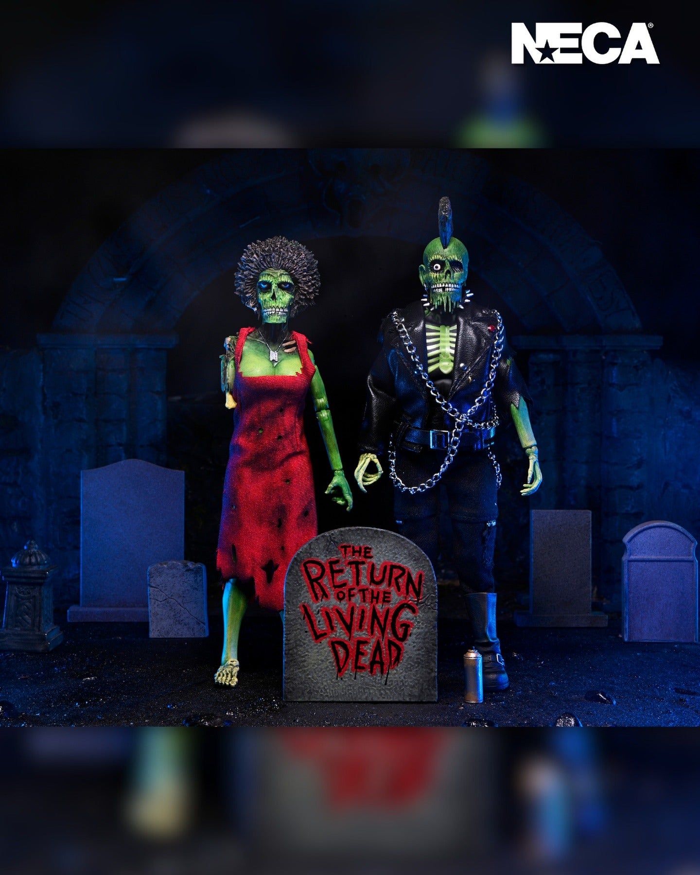 Return Of The Living Dead: Trash & Suicide:: 8 Inch Clothed Action Figure Set: Neca