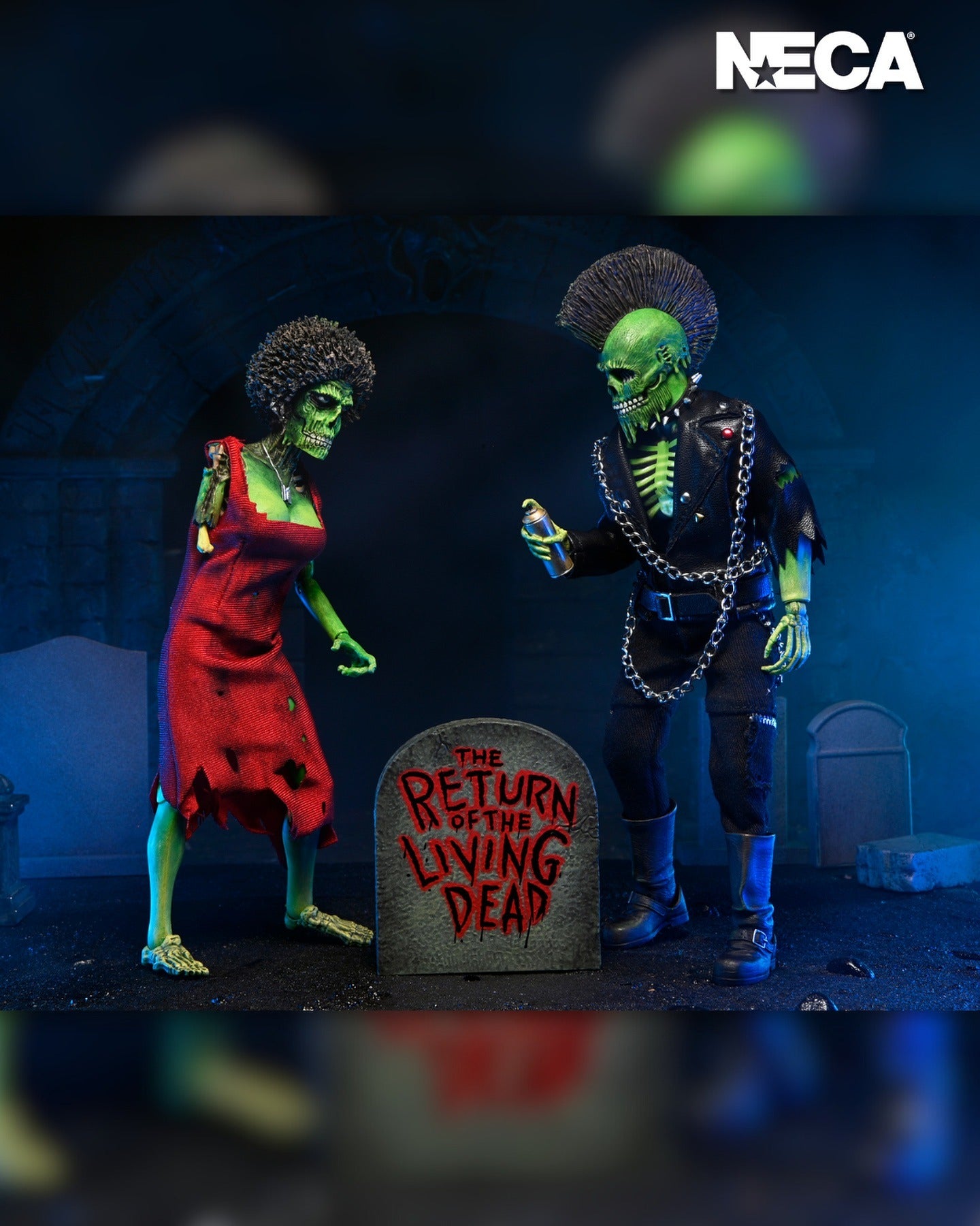 Return Of The Living Dead: Trash & Suicide:: 8 Inch Clothed Action Figure Set: Neca