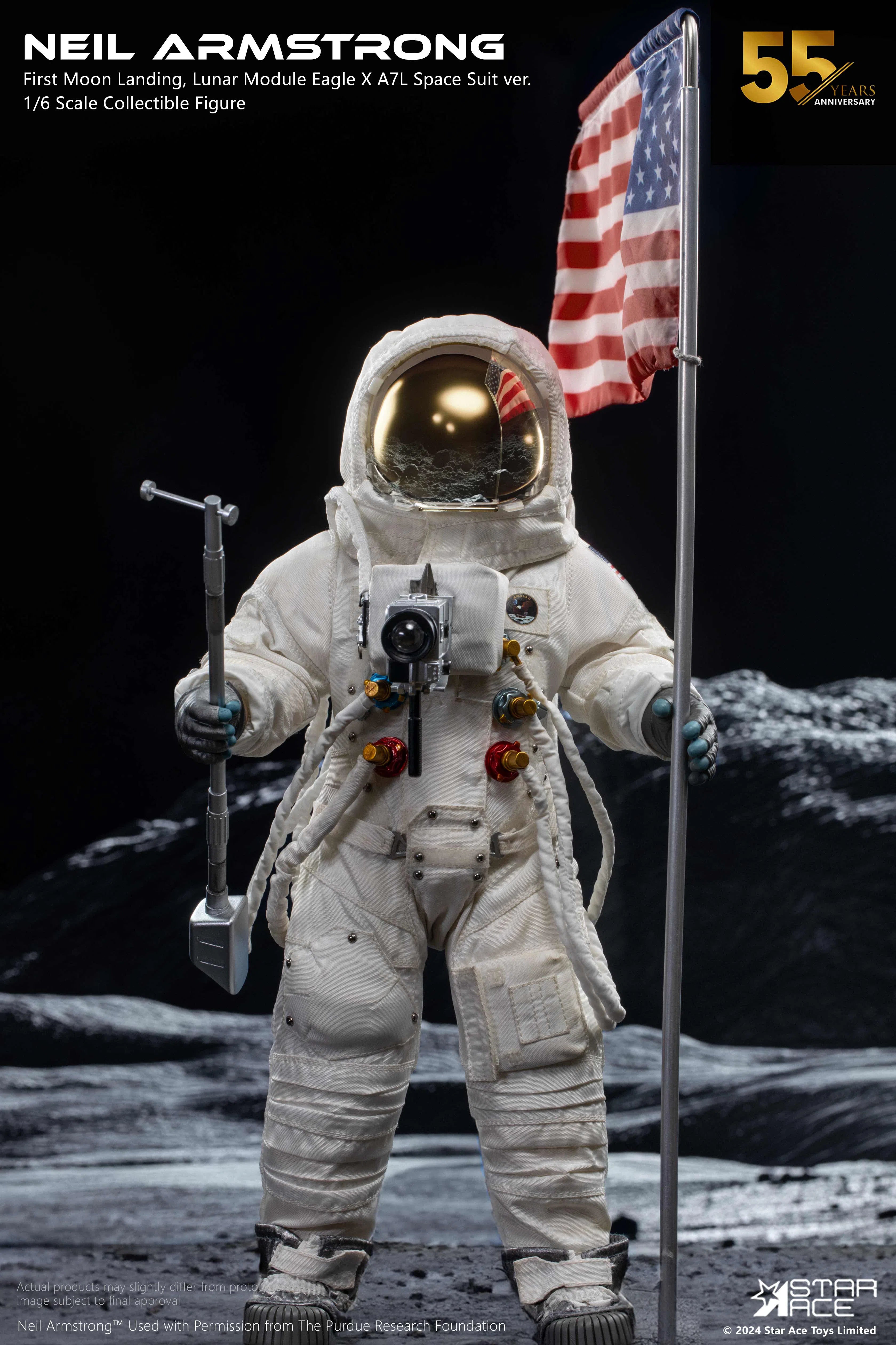 Neil Armstrong: Moon Landing: Deluxe: Sixth Scale Figure Star Ace