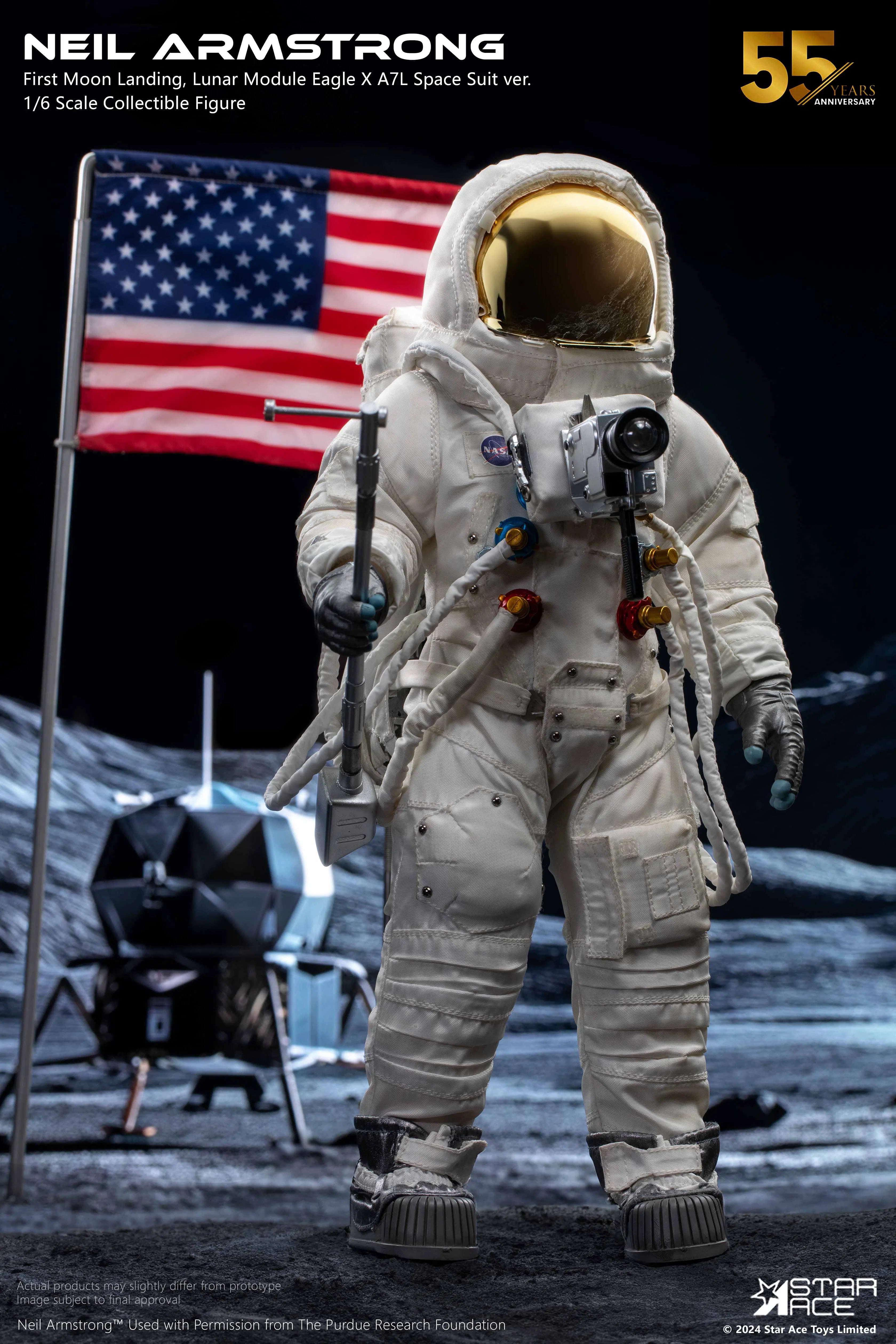 Neil Armstrong: Moon Landing: Deluxe: Sixth Scale Figure Star Ace