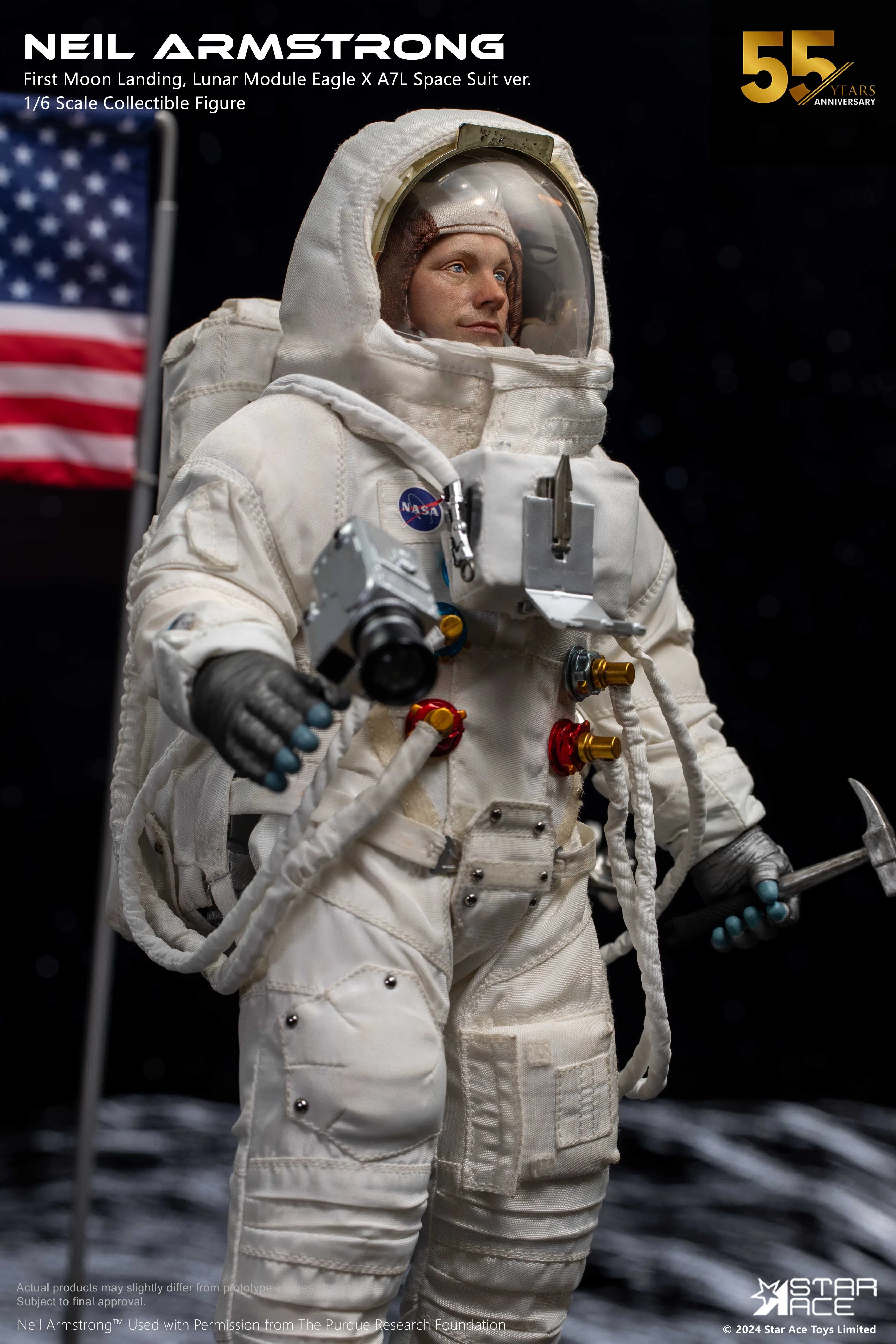 Neil Armstrong: Moon Landing: Deluxe: Sixth Scale Figure Star Ace