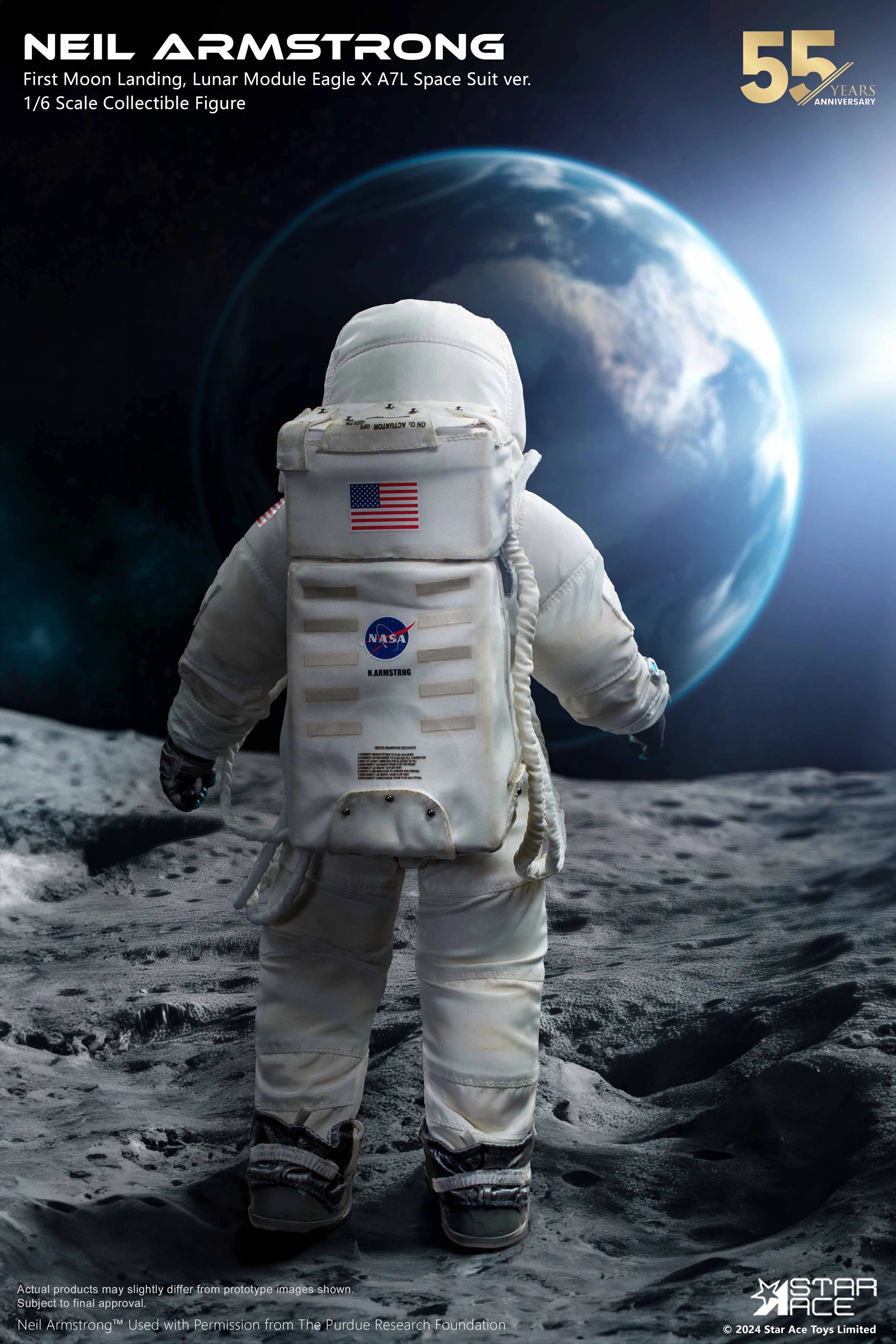 Neil Armstrong: Moon Landing: Deluxe: Sixth Scale Figure Star Ace