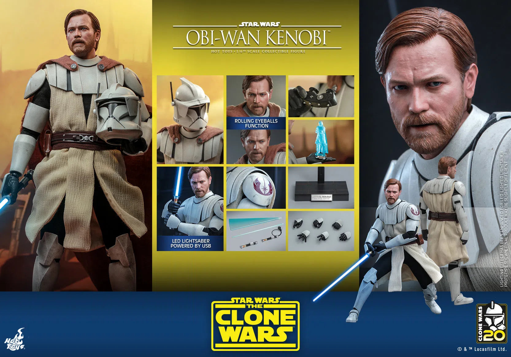 Obi-Wan Kenobi: Star Wars Episode II: Attack Of The Clones Hot Toys