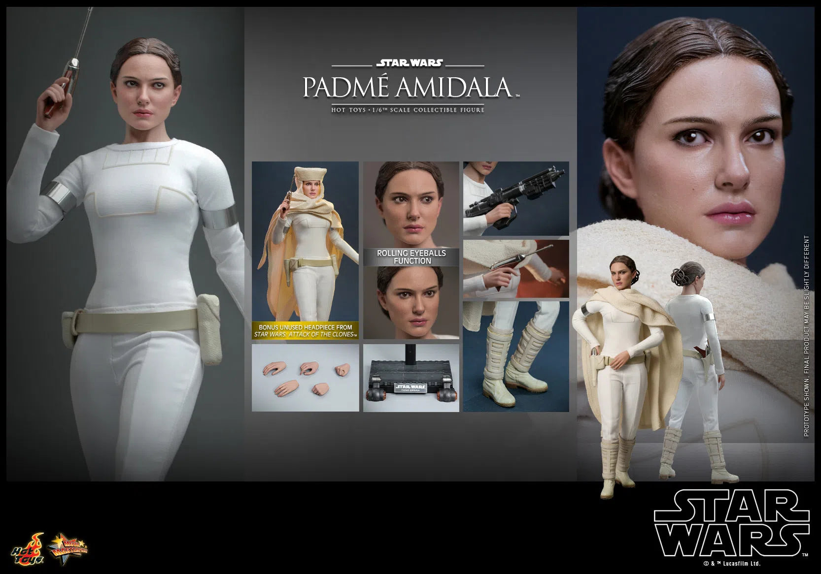 Padme Amidala: Star Wars Episode II: Attack Of The Clones Hot Toys