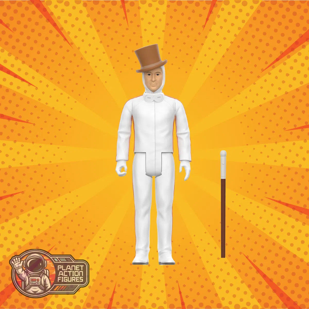 Willy Wonka & The Chocolate Factory (1971): Willy Wonka: (White Suit): Wave 03: ReAction: Action Figure: Super7