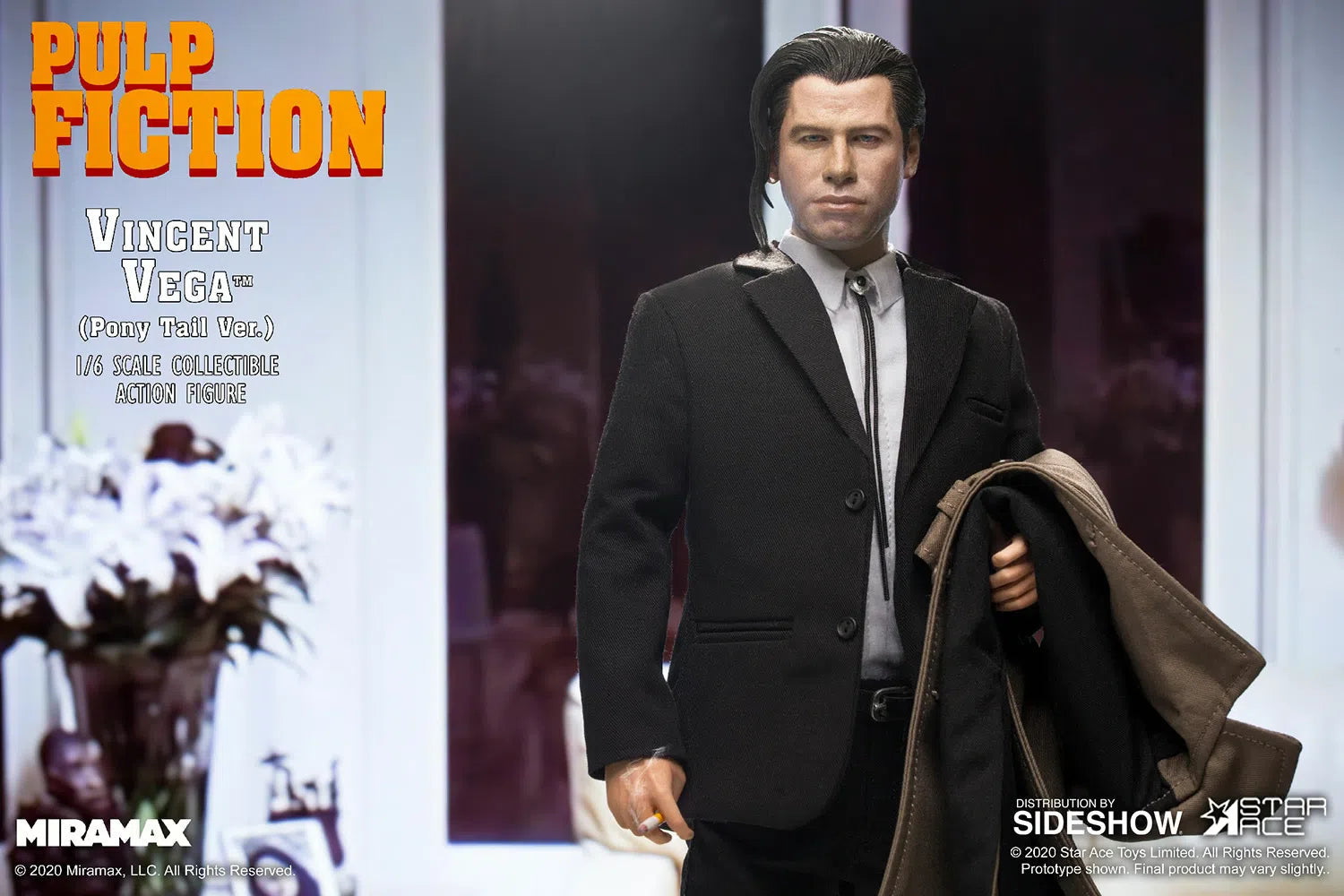 Pulp Fiction: Vincent Vega: Pony Tail Version: 2.0: Deluxe: With Sofa Star Ace