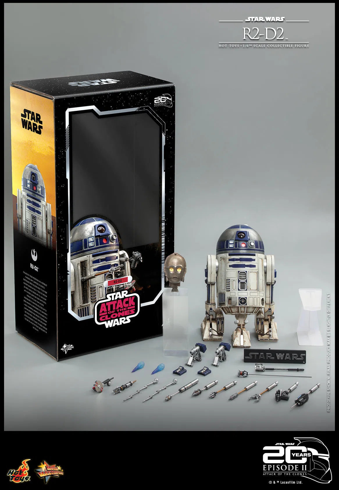 R2-D2: Star Wars: Attack Of The Clones: MMS651 Hot Toys