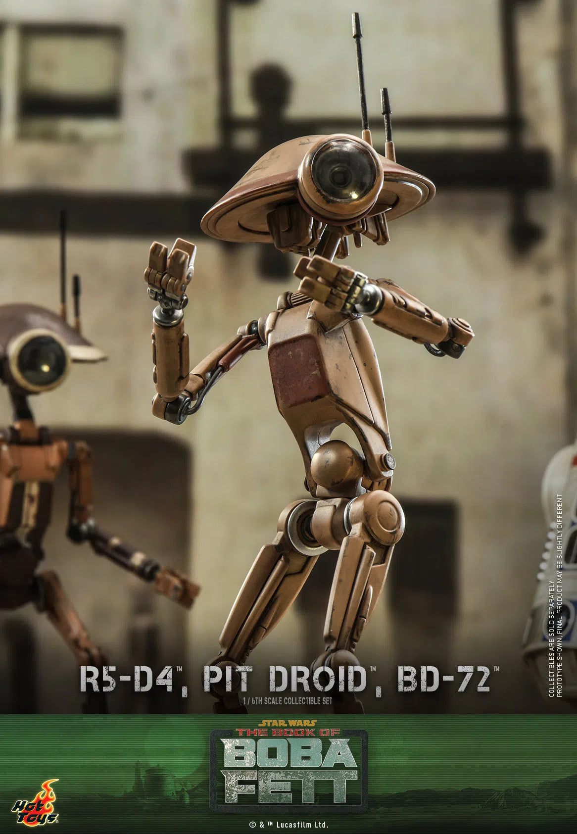 R5-D4, Pit Droid & BD-72: Star Wars: The Book Of Boba Fett Hot Toys