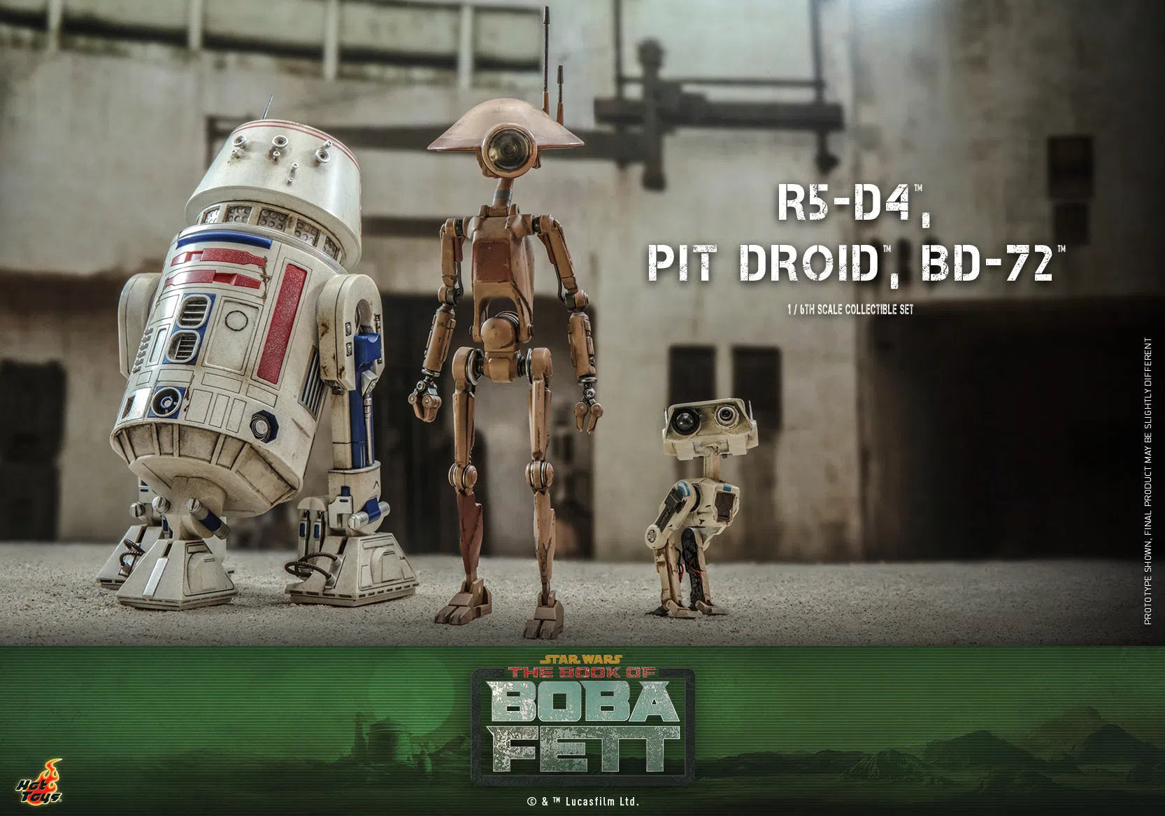 R5-D4, Pit Droid & BD-72: Star Wars: The Book Of Boba Fett Hot Toys