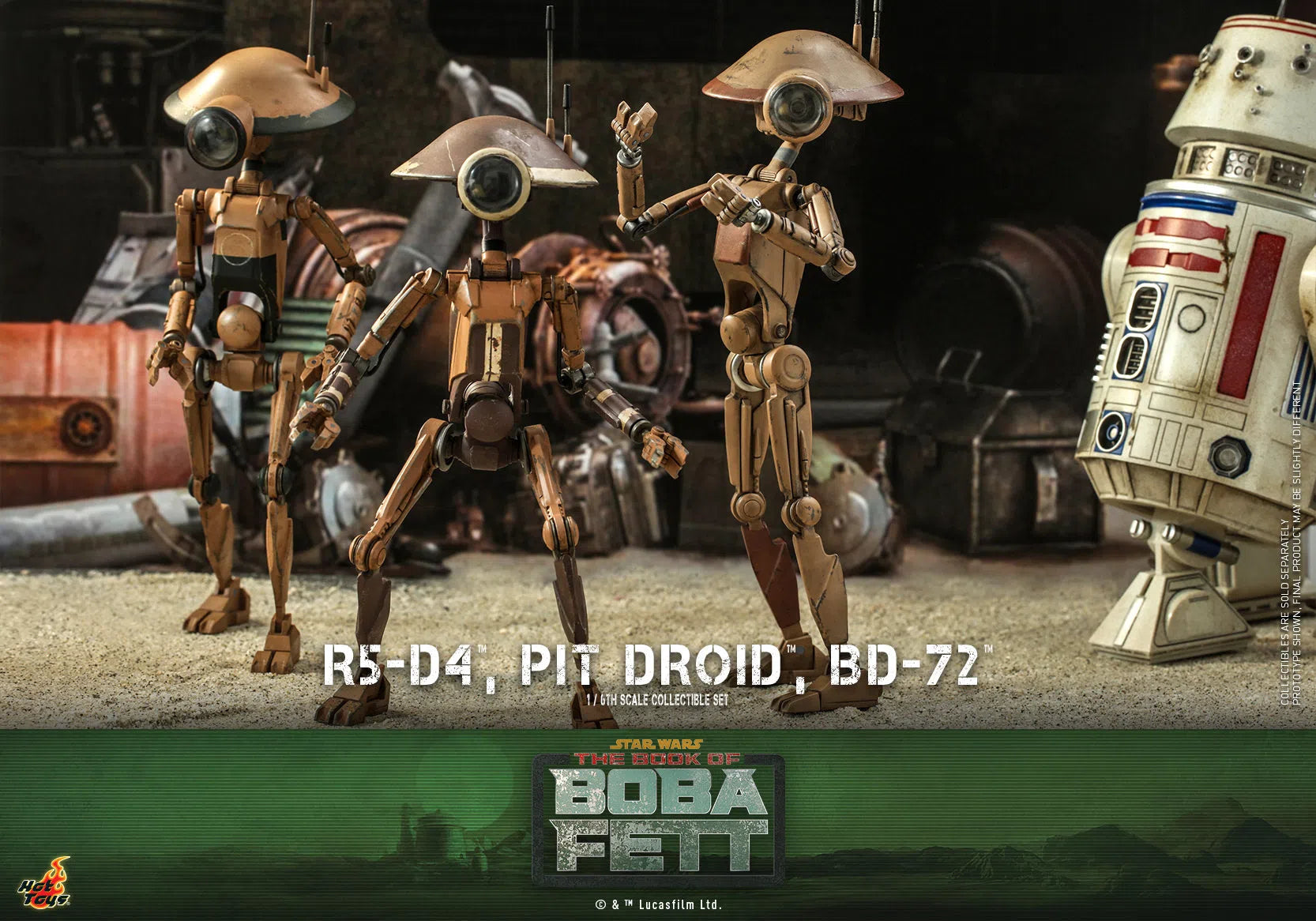 R5-D4, Pit Droid & BD-72: Star Wars: The Book Of Boba Fett Hot Toys