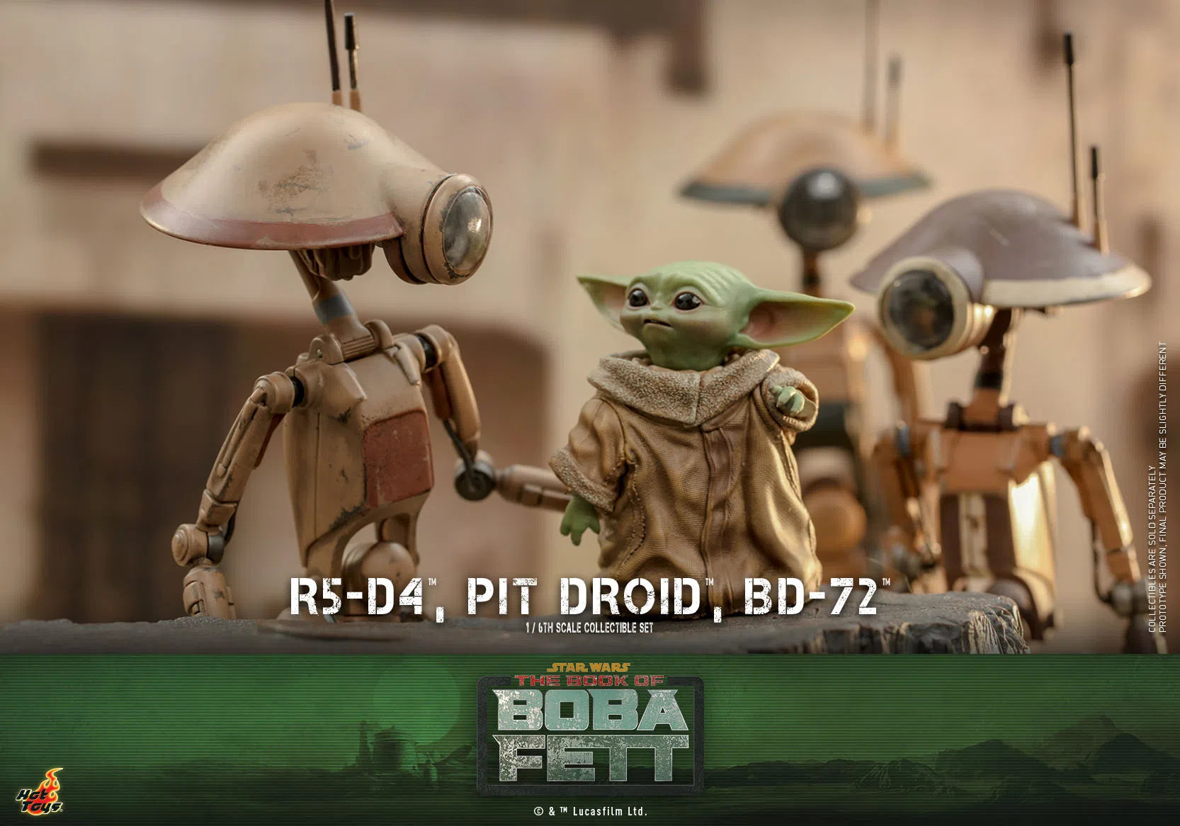 R5-D4, Pit Droid & BD-72: Star Wars: The Book Of Boba Fett Hot Toys