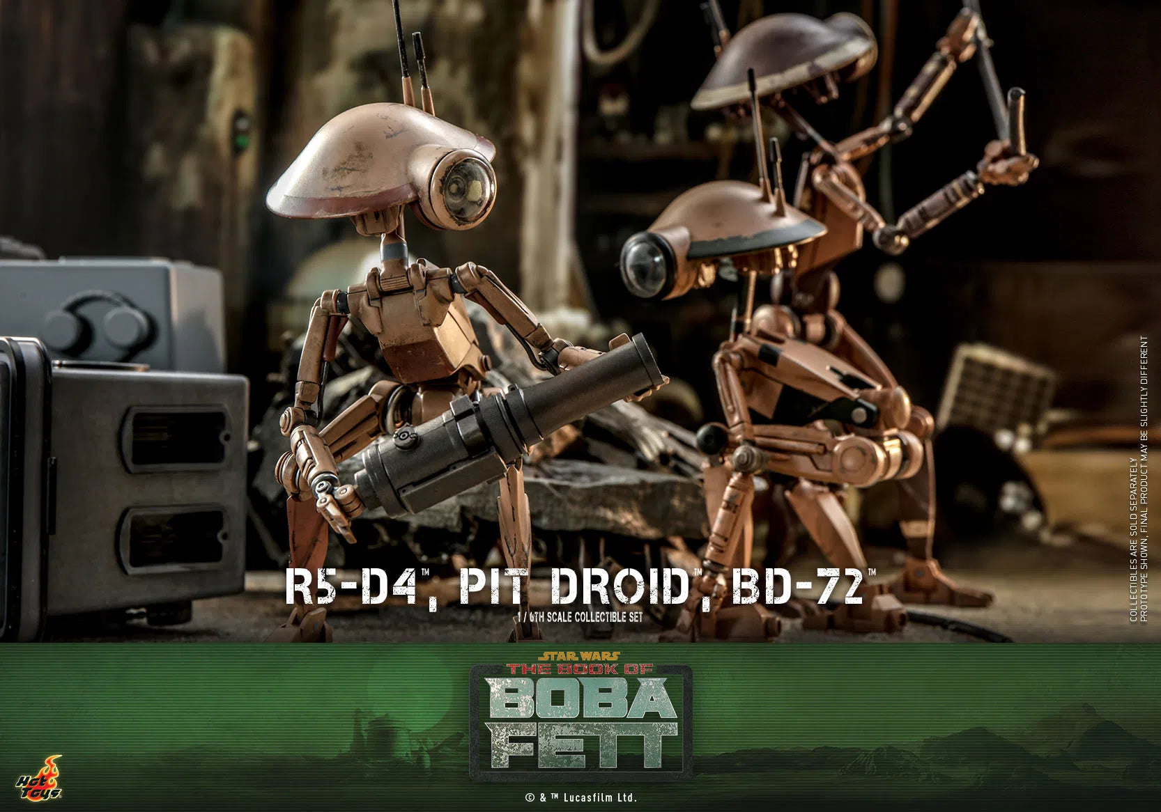 R5-D4, Pit Droid & BD-72: Star Wars: The Book Of Boba Fett Hot Toys