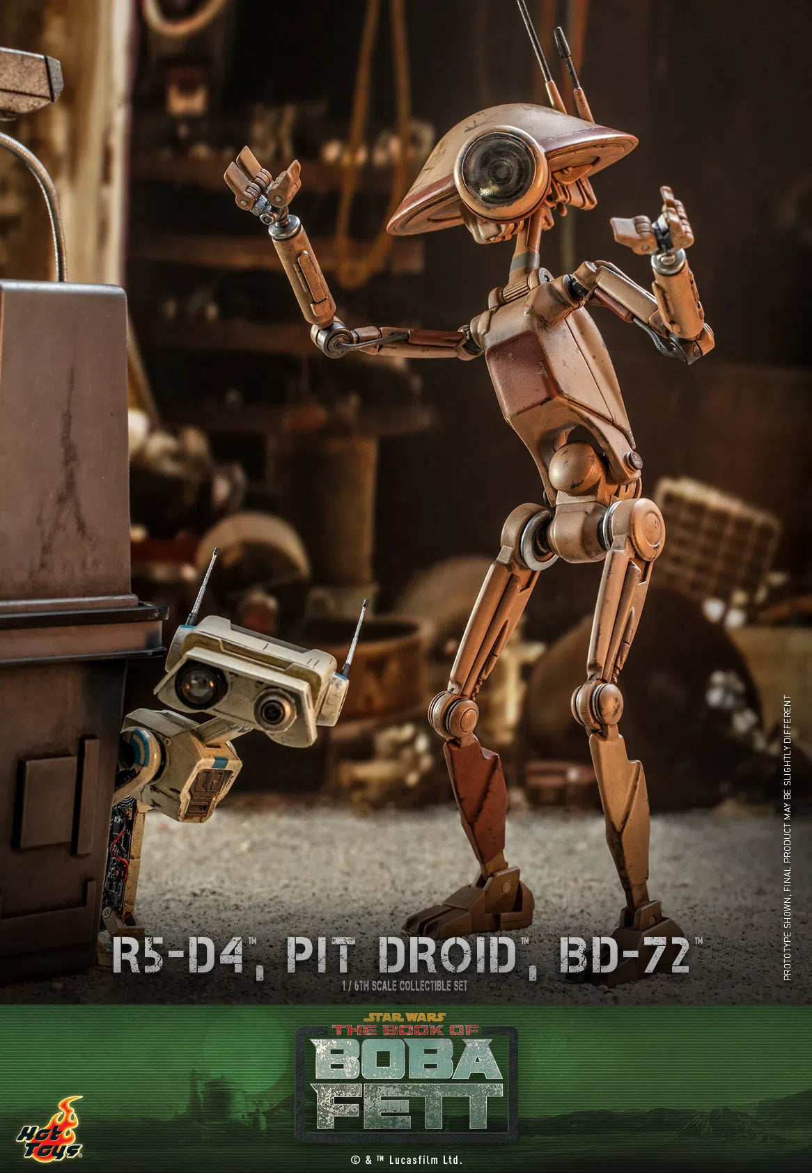 R5-D4, Pit Droid & BD-72: Star Wars: The Book Of Boba Fett Hot Toys