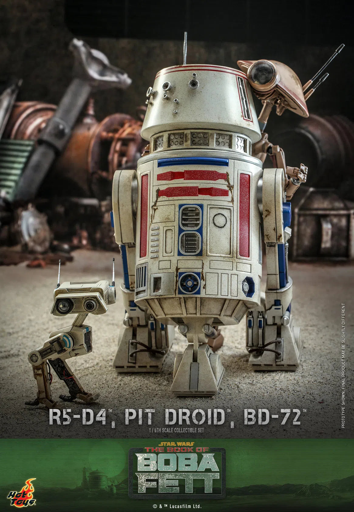 R5-D4, Pit Droid & BD-72: Star Wars: The Book Of Boba Fett Hot Toys