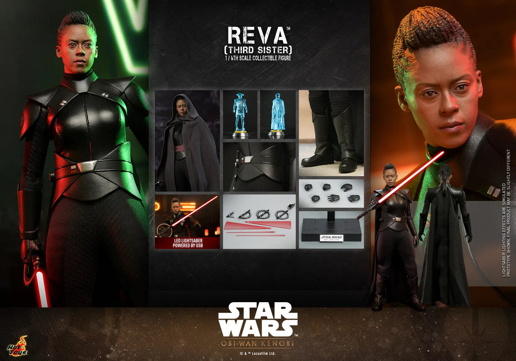 Reva: Third Sister: Star Wars: Obi-Wan Kenobi: TMS083: Hot Toys Hot Toys