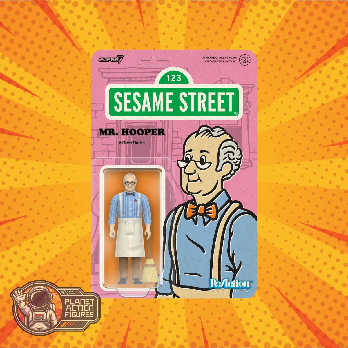 Sesame Street: Mr Hooper: Wave 03: ReAction: Action Figure: Super7 Super7