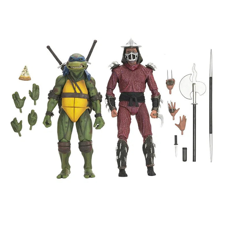 Teenage Mutant Ninja Turtles: 1990 Movie: Rooftop Battle: Shredder vs Leo: 7" Action Figure Set