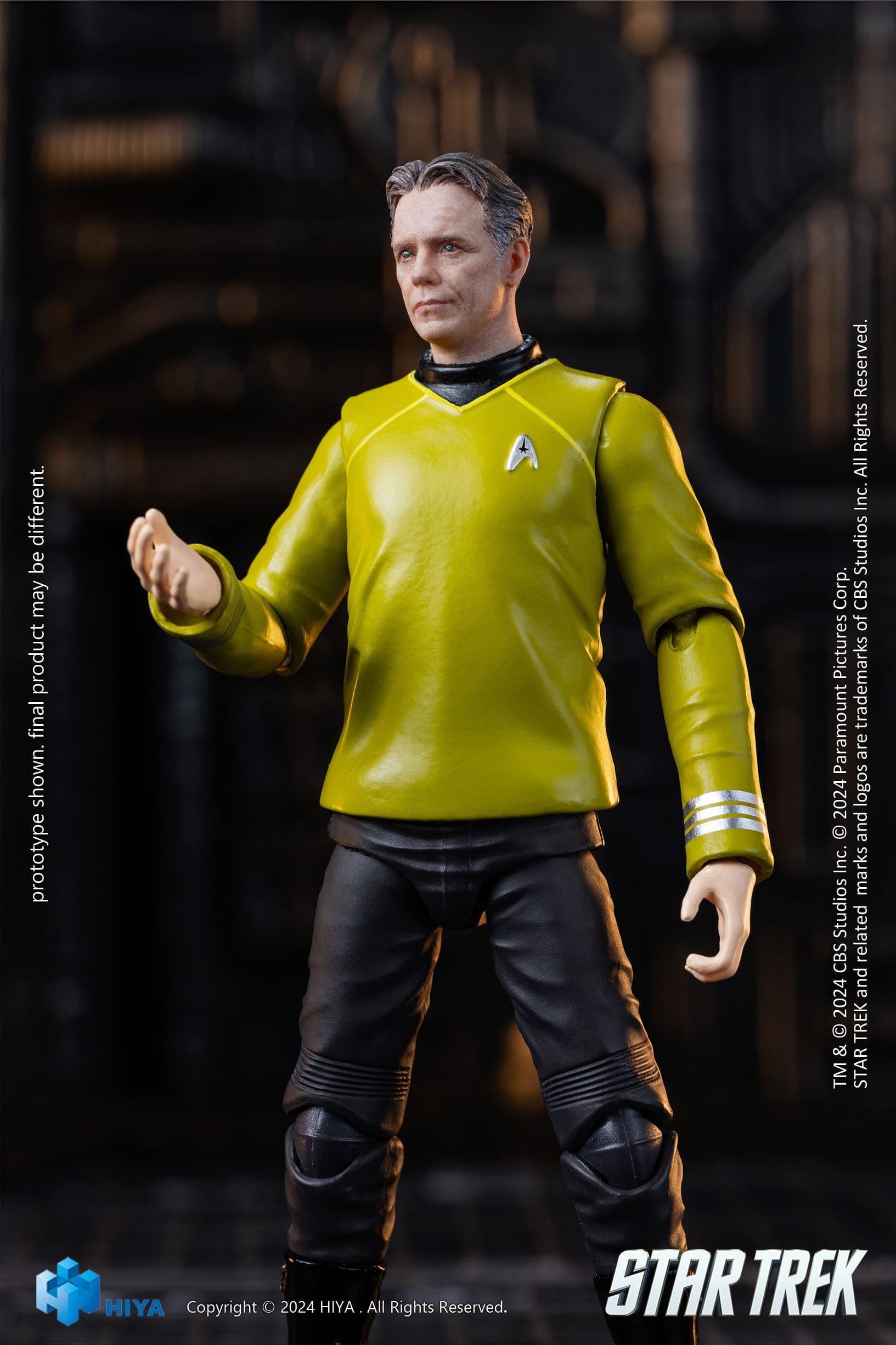 Star Trek: 2009 Film: Captain Christopher Pike: Exquisite Mini Series Action Figure: 1/18: 10 cm Hiya Toys