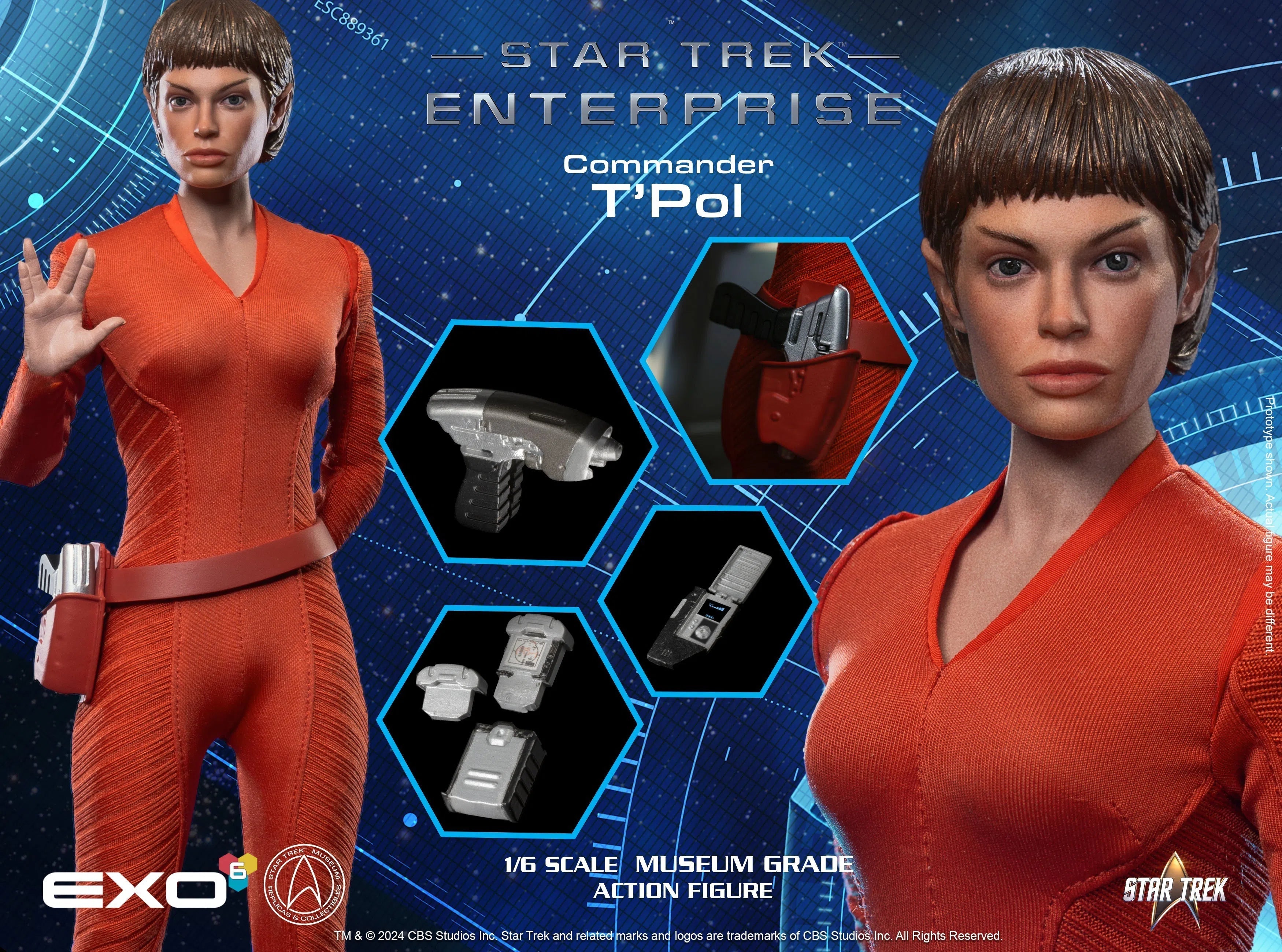 Star Trek: Enterprise: T'Pol: Sixth Scale Figure EXO-6