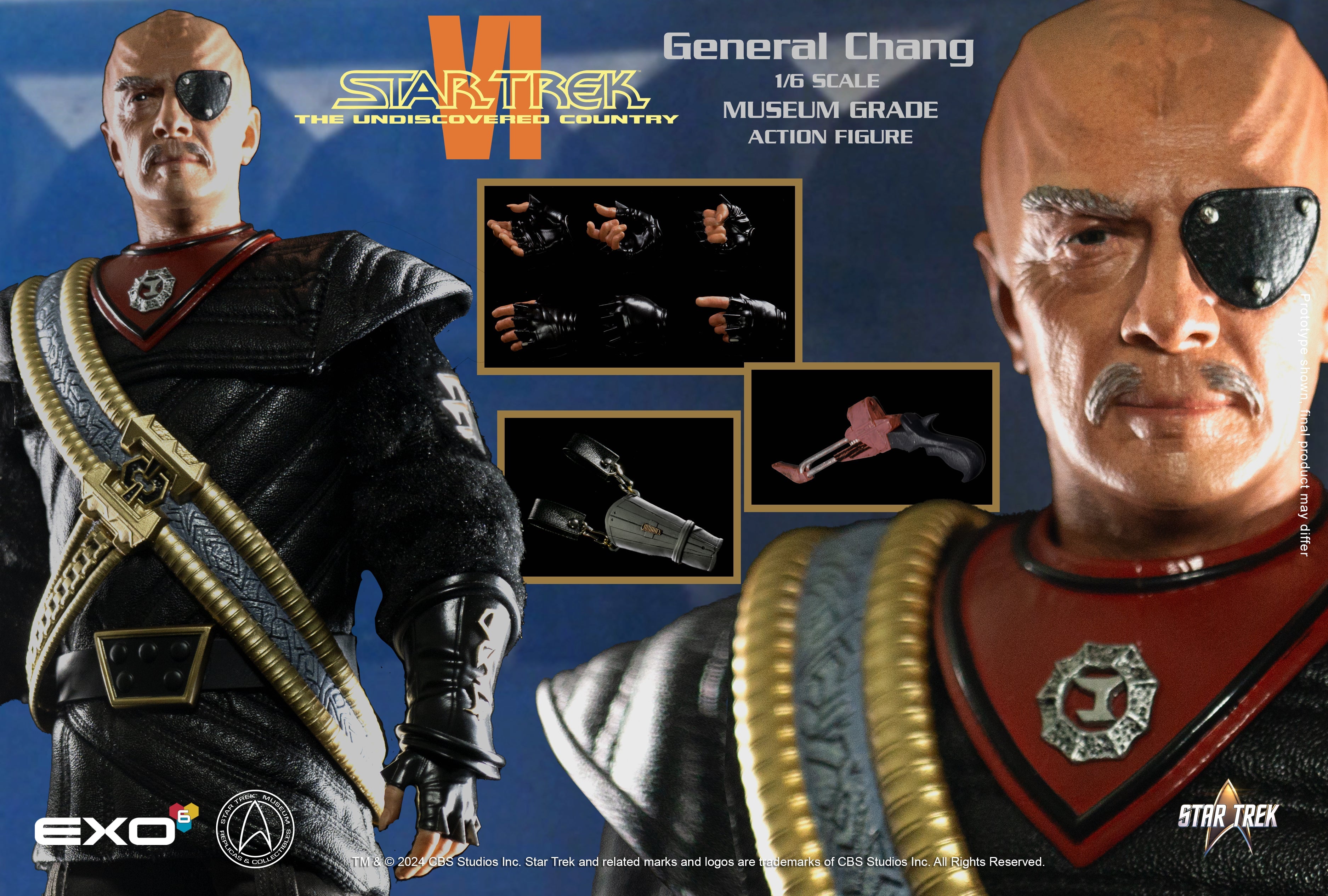 Star Trek: The Undiscovered Country: General Chang: Sixth Scale EXO-6