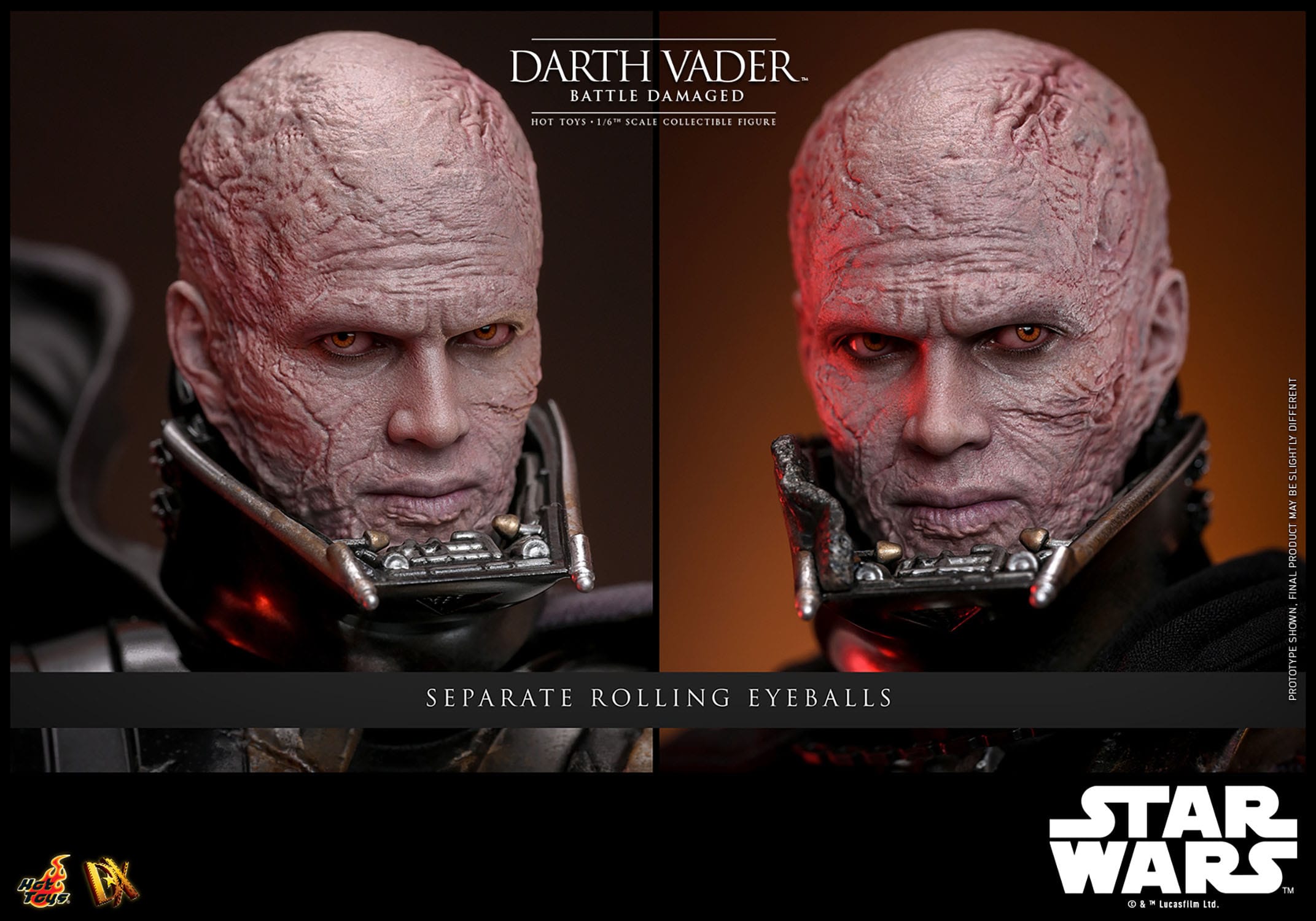 Star Wars: Darth Vader: Battle Damaged: DX45: Hot Toys Hot Toys