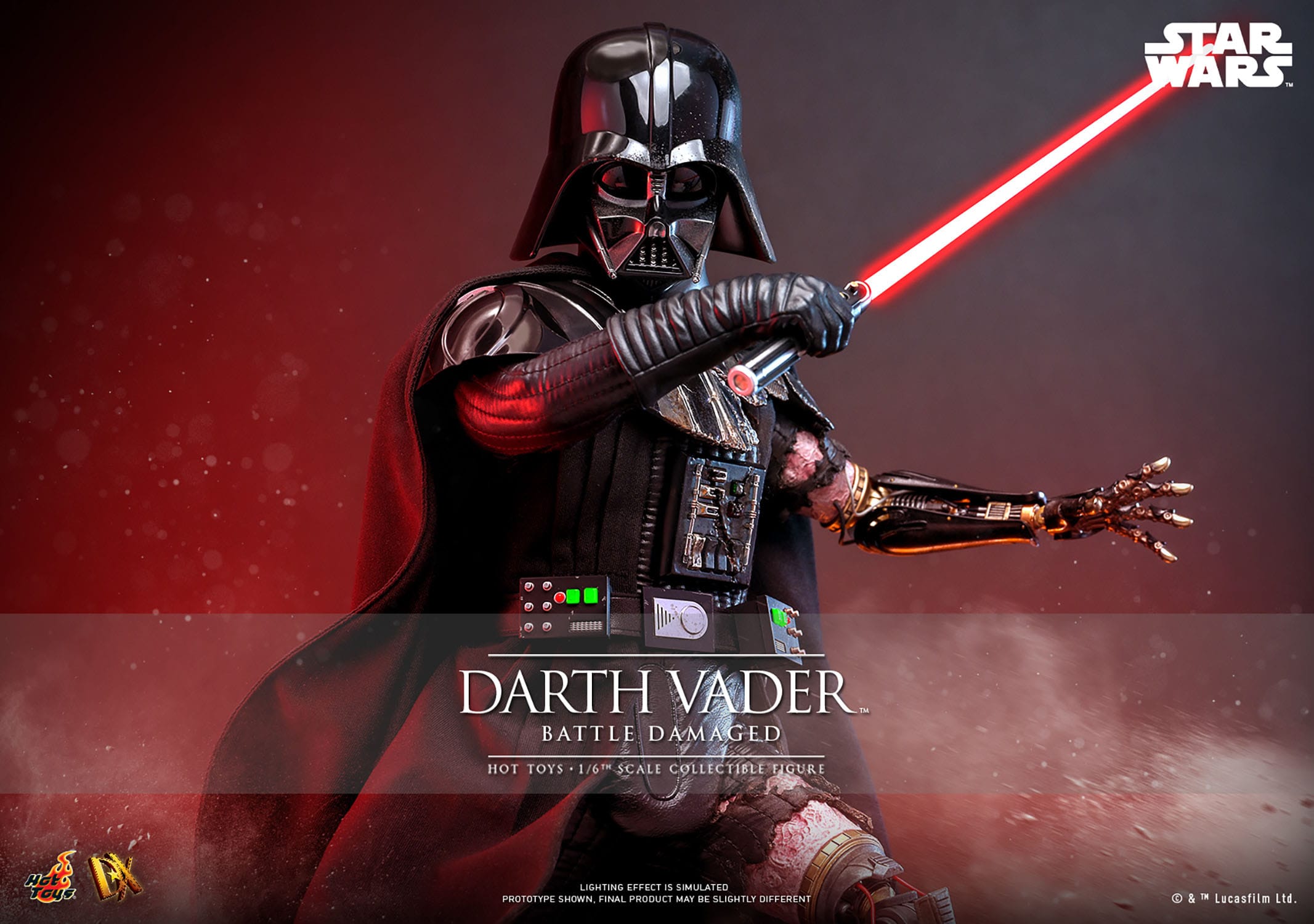 Star Wars: Darth Vader: Battle Damaged: DX45: Hot Toys Hot Toys