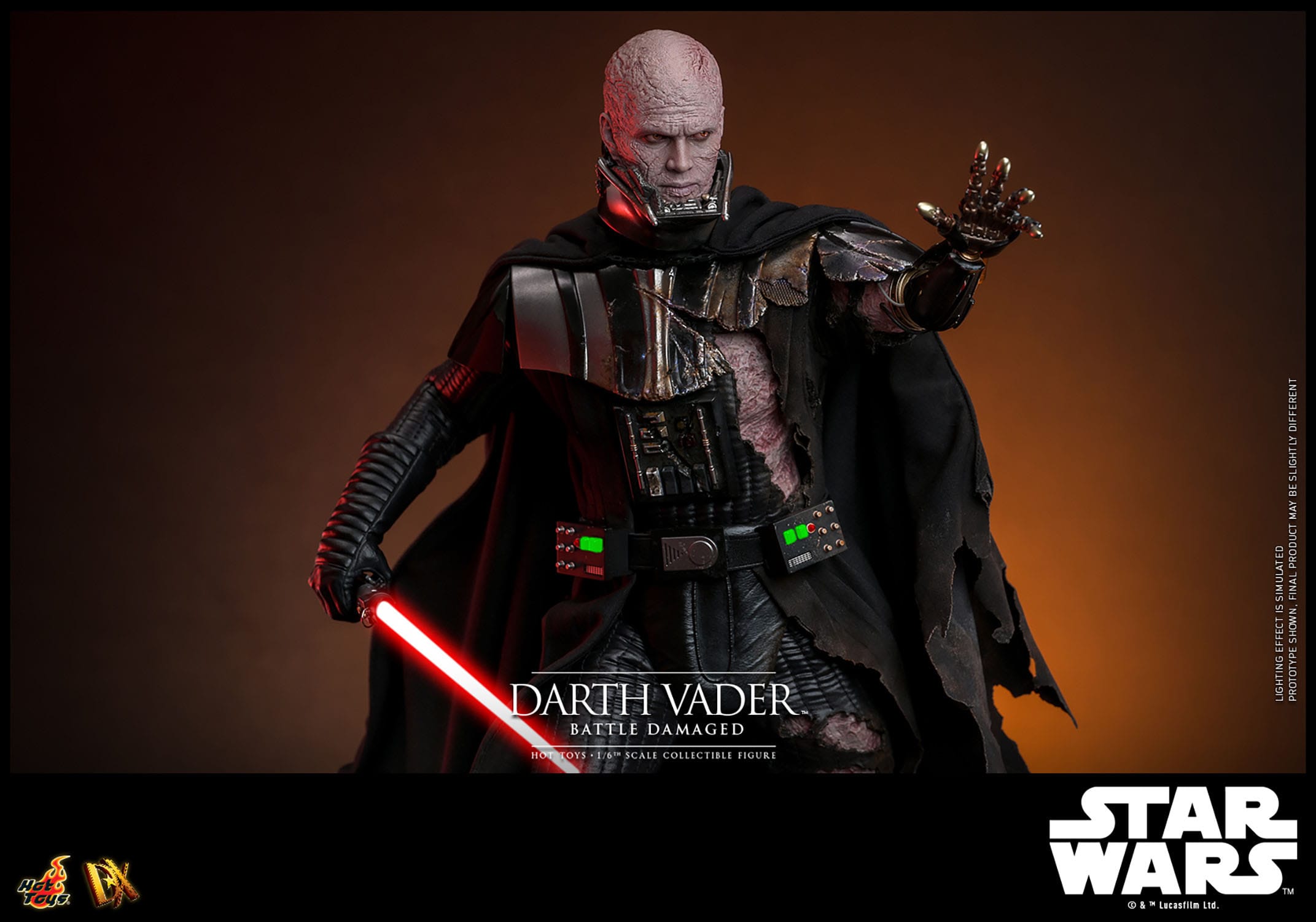 Star Wars: Darth Vader: Battle Damaged: DX45: Hot Toys Hot Toys