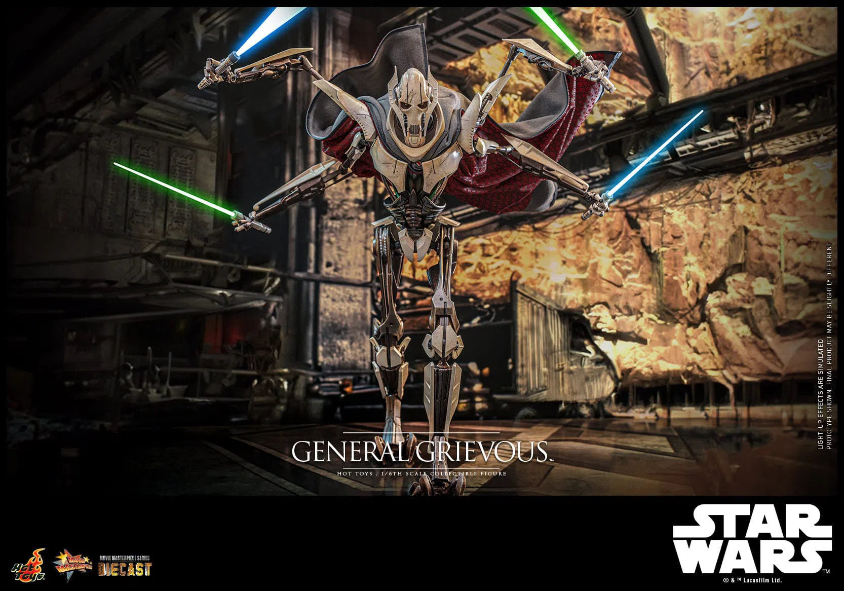 Star Wars: Episode III: Revenge Of The Sith: General Grievous: Diecast: Hot Toys Hot Toys