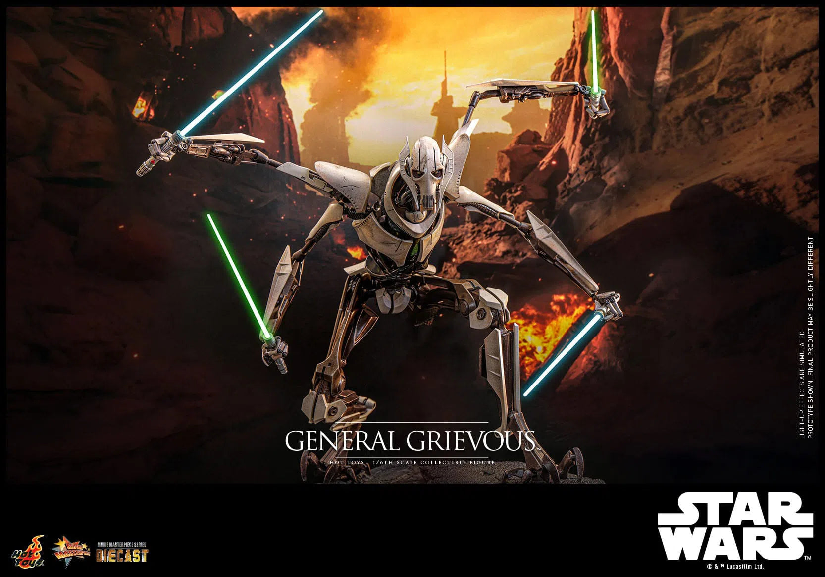 Star Wars: Episode III: Revenge Of The Sith: General Grievous: Diecast: Hot Toys Hot Toys