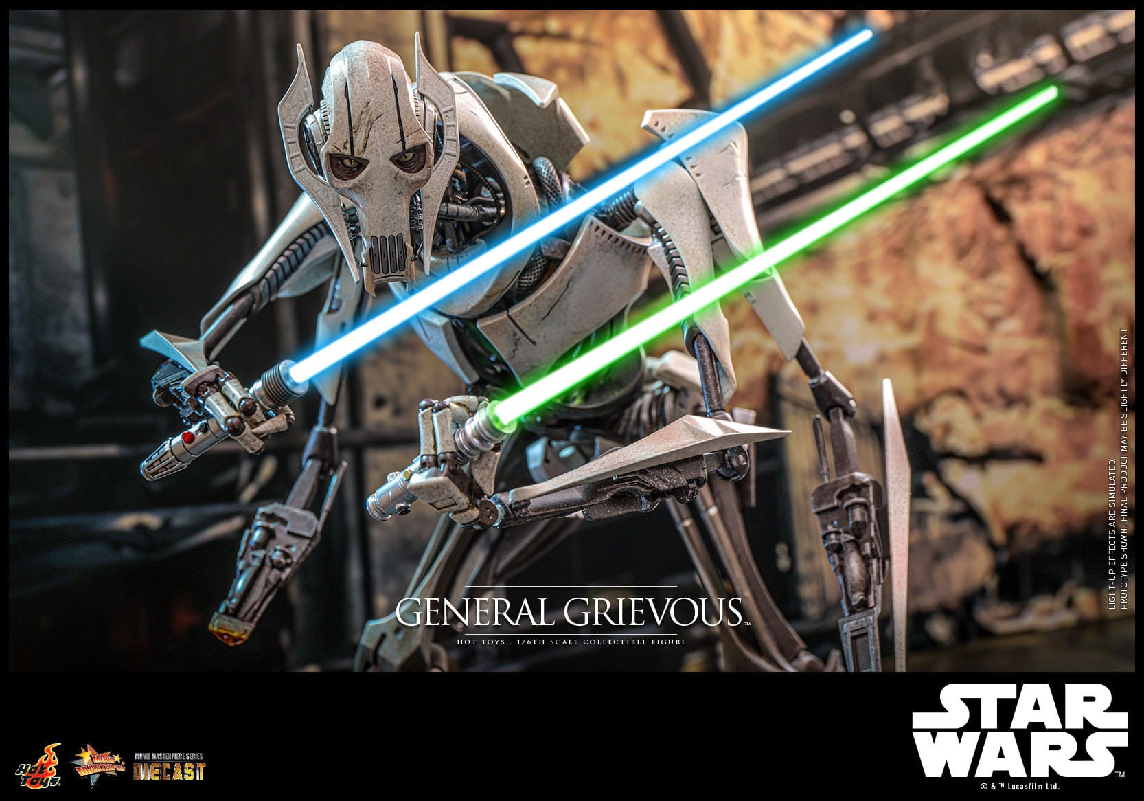 Star Wars: Episode III: Revenge Of The Sith: General Grievous: Diecast: Hot Toys Hot Toys