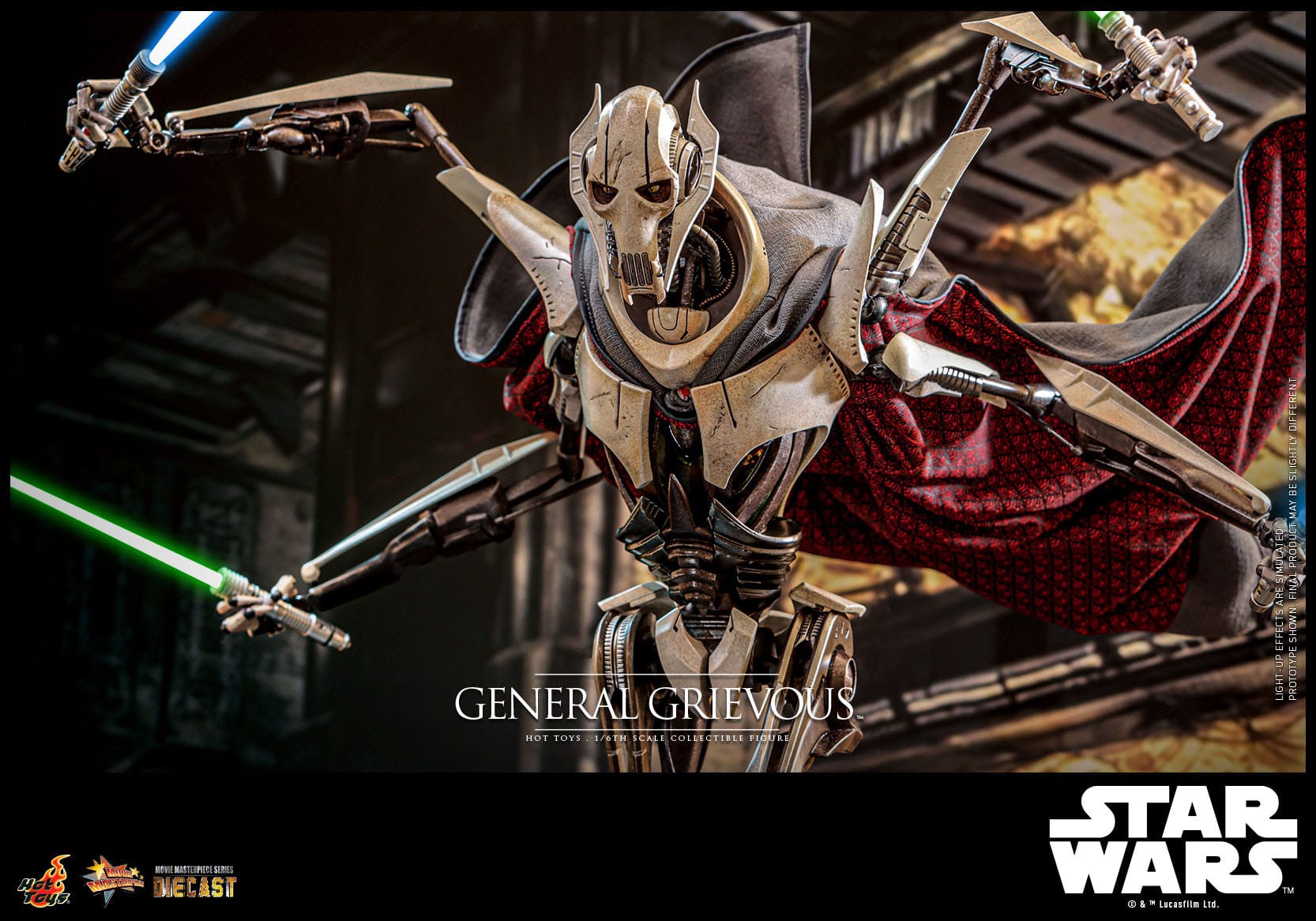 Star Wars: Episode III: Revenge Of The Sith: General Grievous: Diecast: Hot Toys Hot Toys