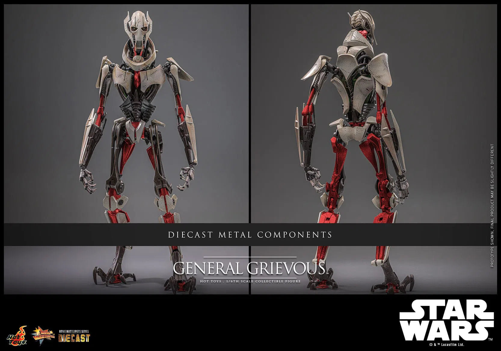 Star Wars: Episode III: Revenge Of The Sith: General Grievous: Diecast: Hot Toys Hot Toys