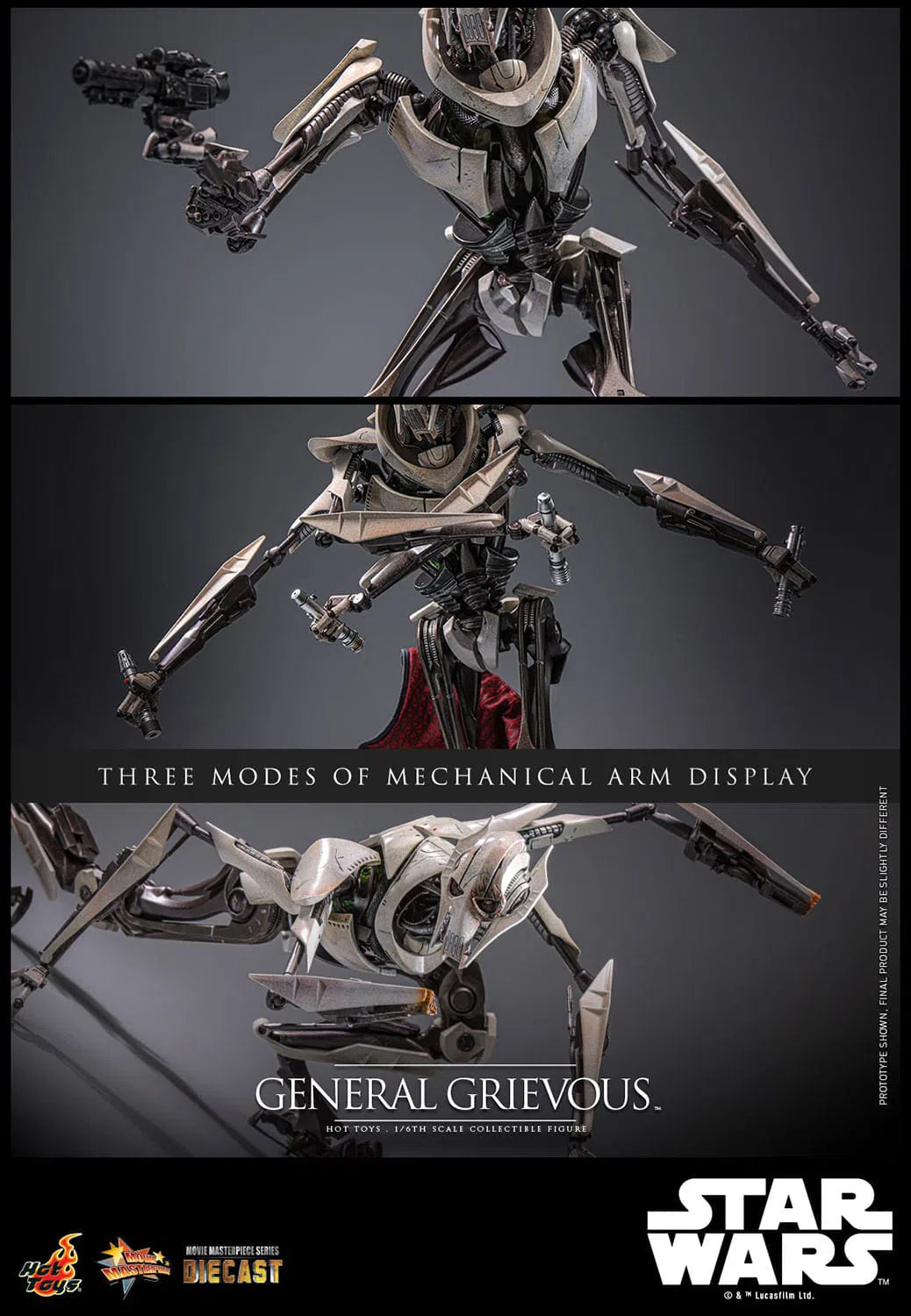 Star Wars: Episode III: Revenge Of The Sith: General Grievous: Diecast: Hot Toys Hot Toys